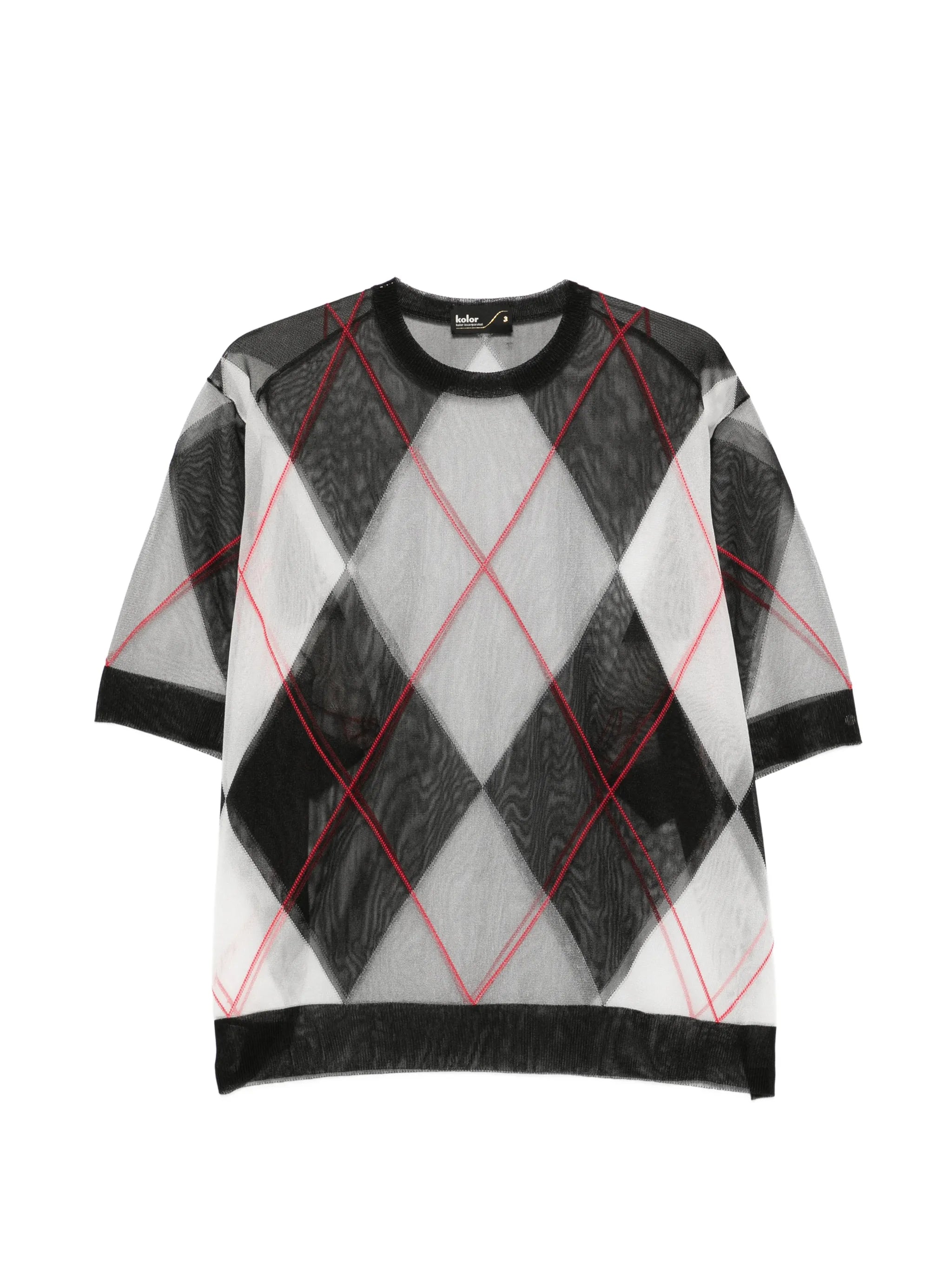argyle oversized T-shirt