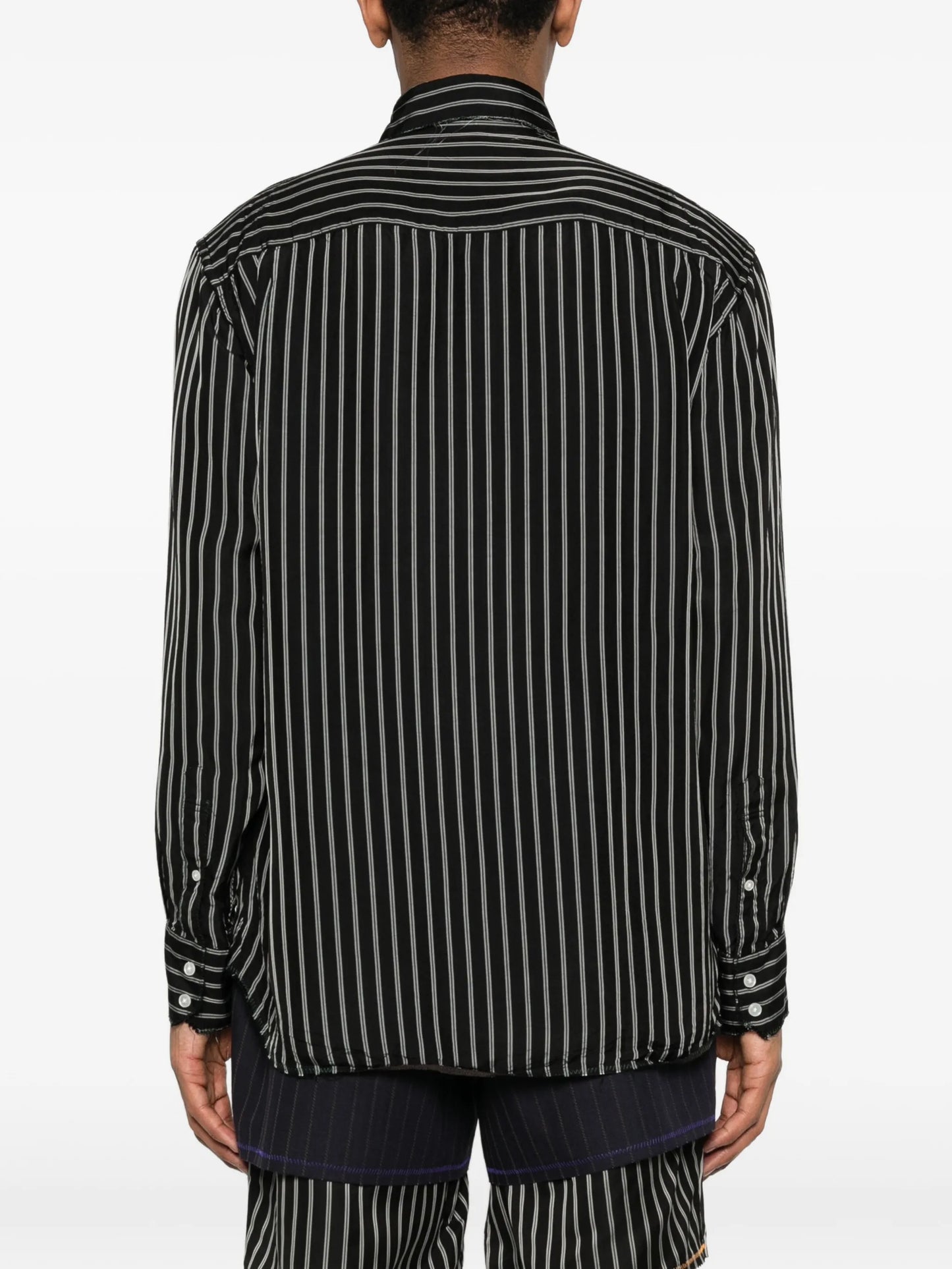striped buttoned shirt
