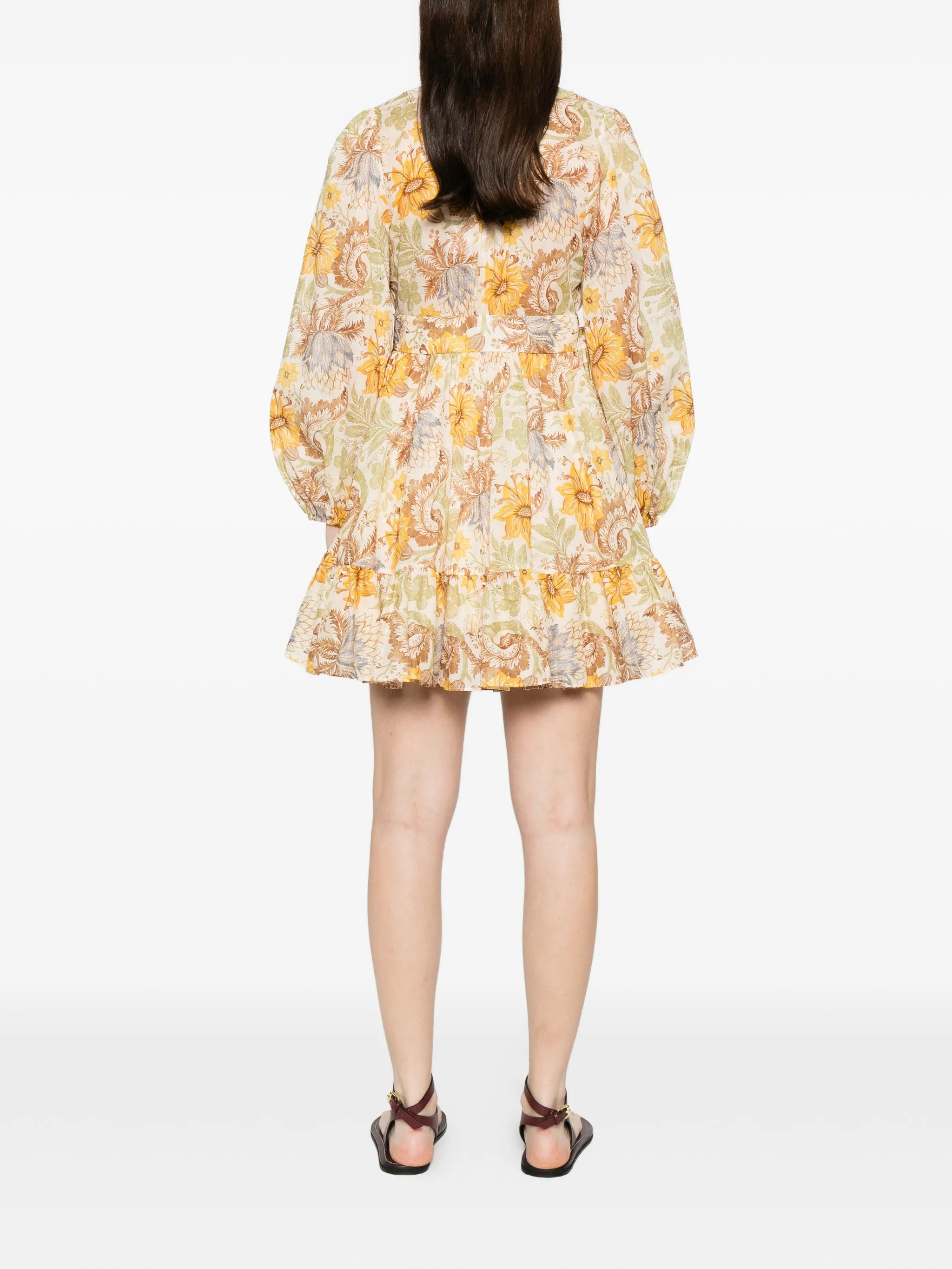 Daylight frill mini dress