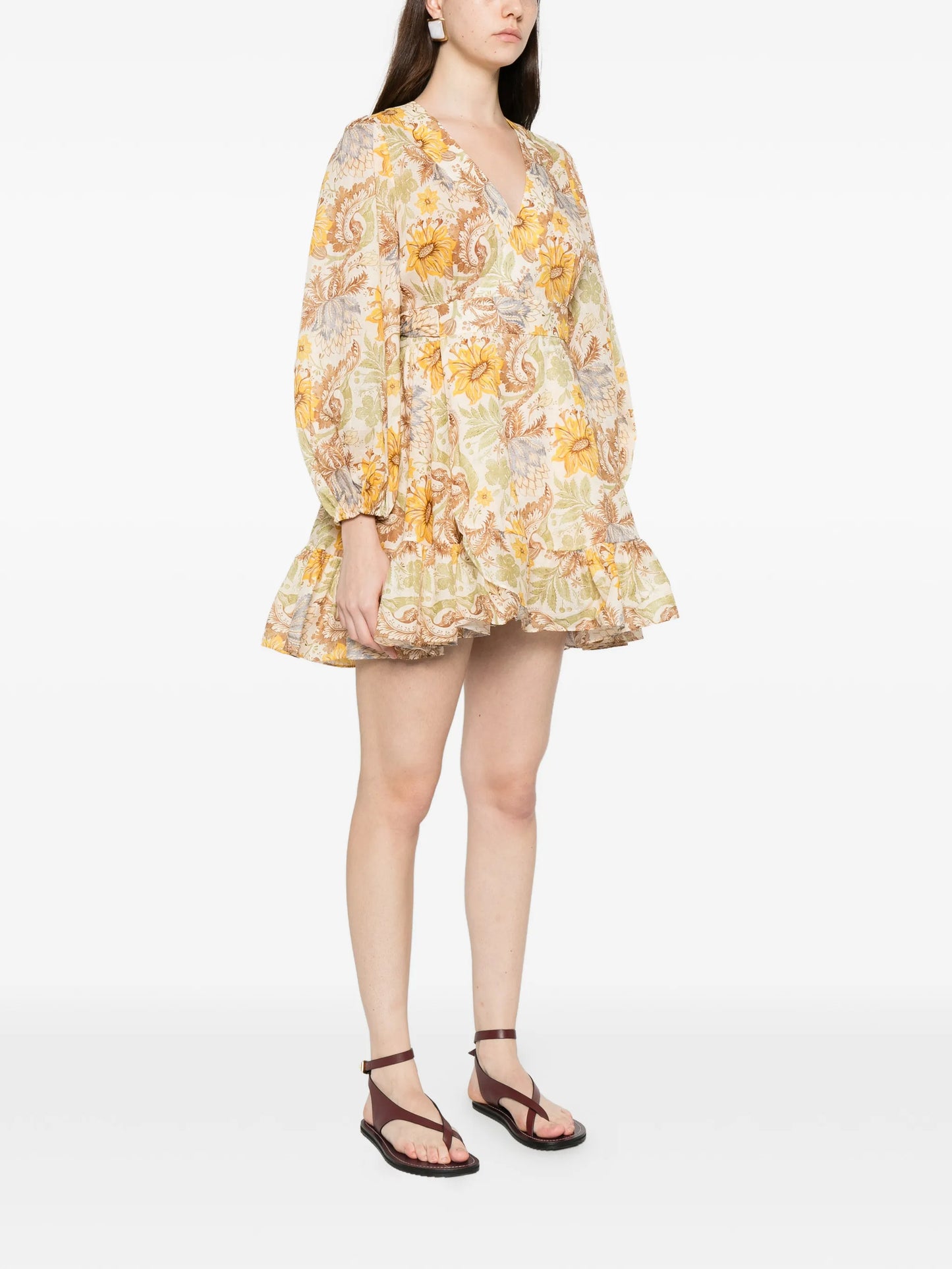 Daylight frill mini dress