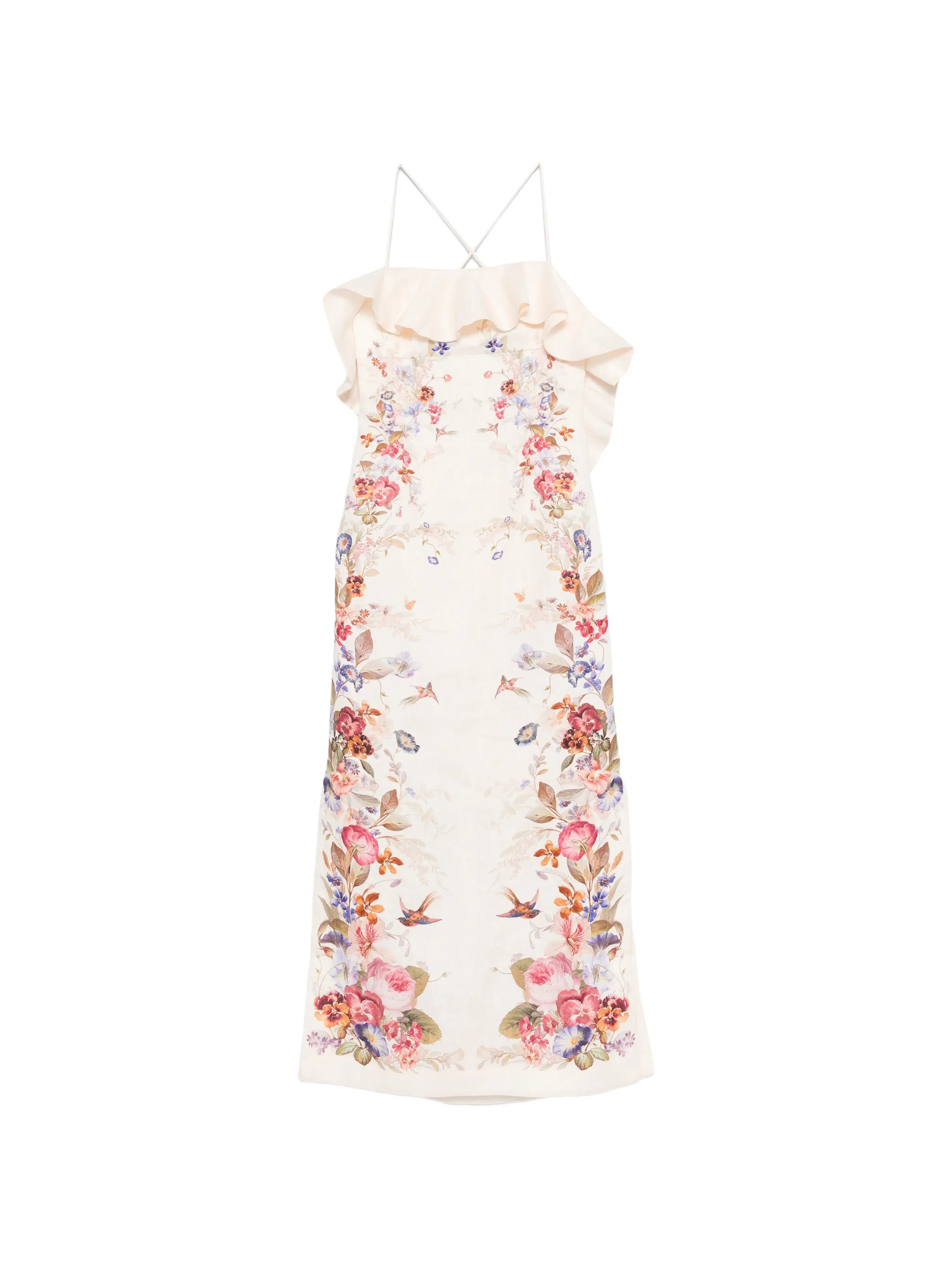 Patience Frill midi dress