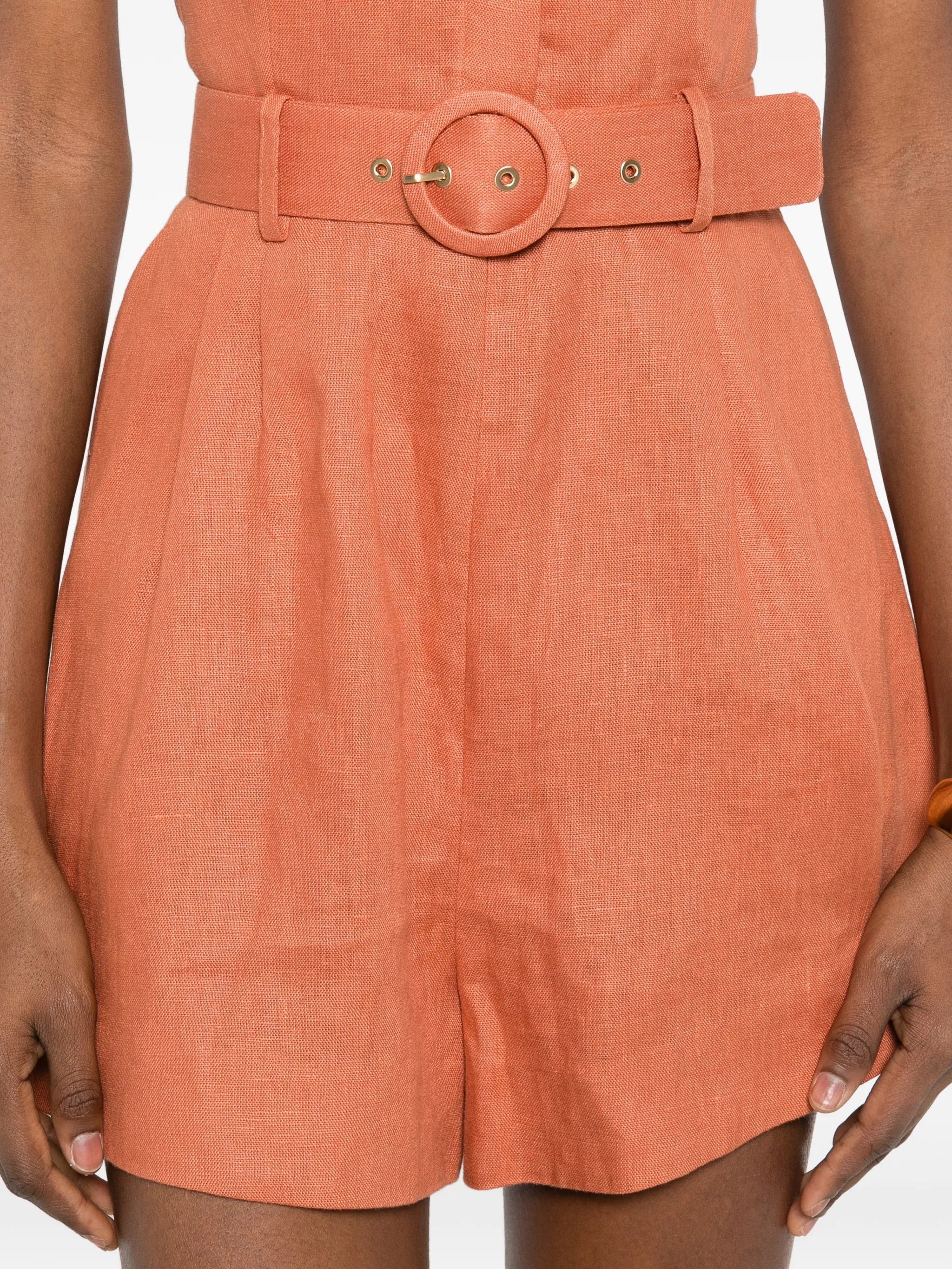 halter belted playsuit