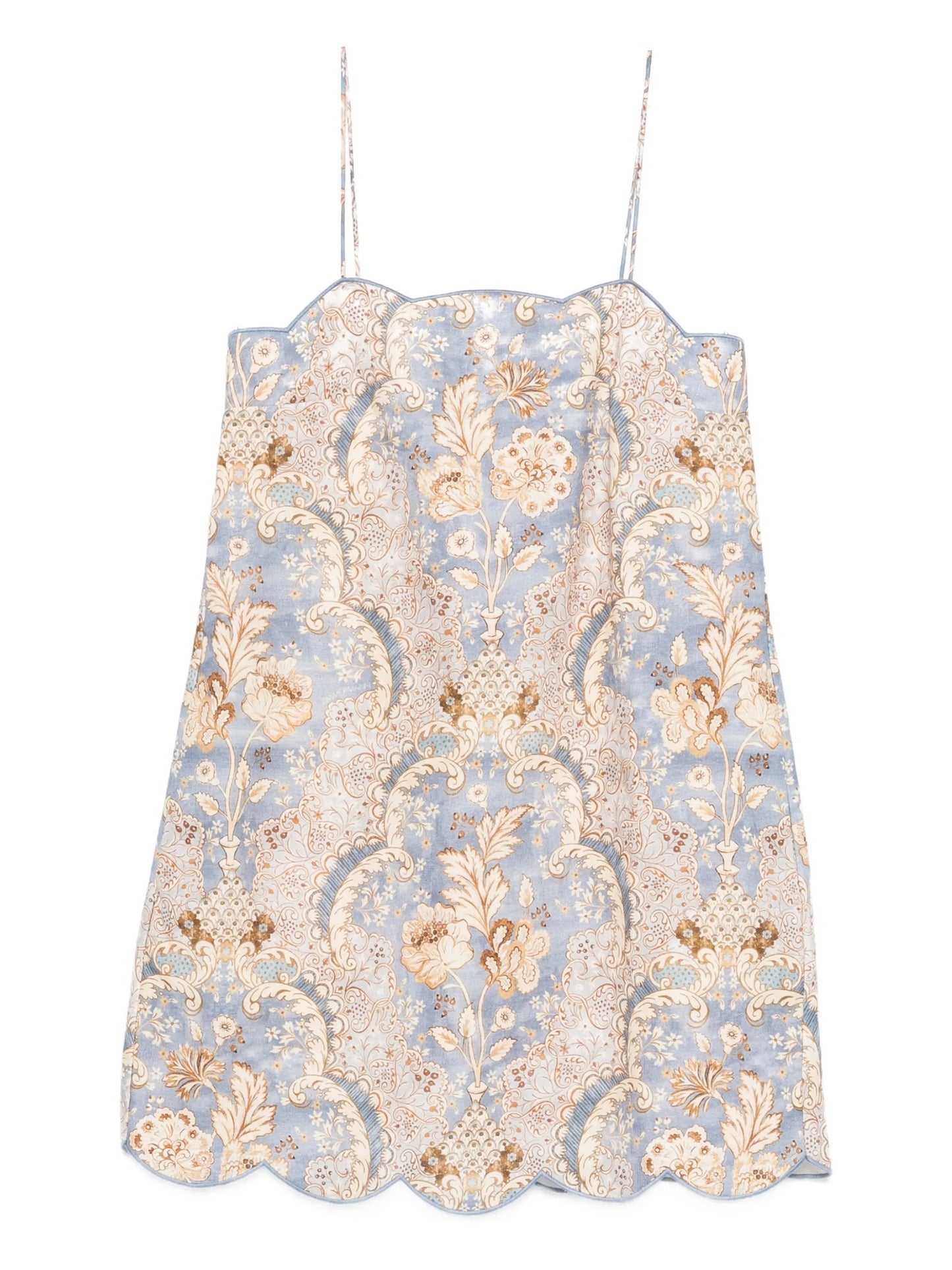 Daylight scallop mini dress