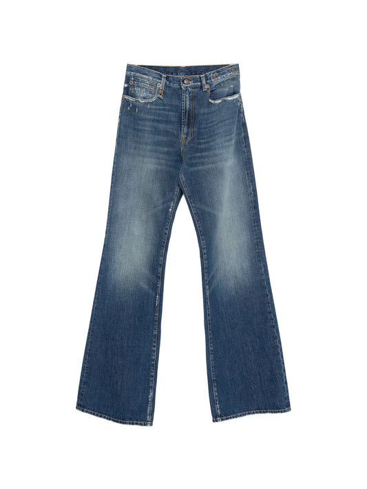 Janes distressed straight jeans