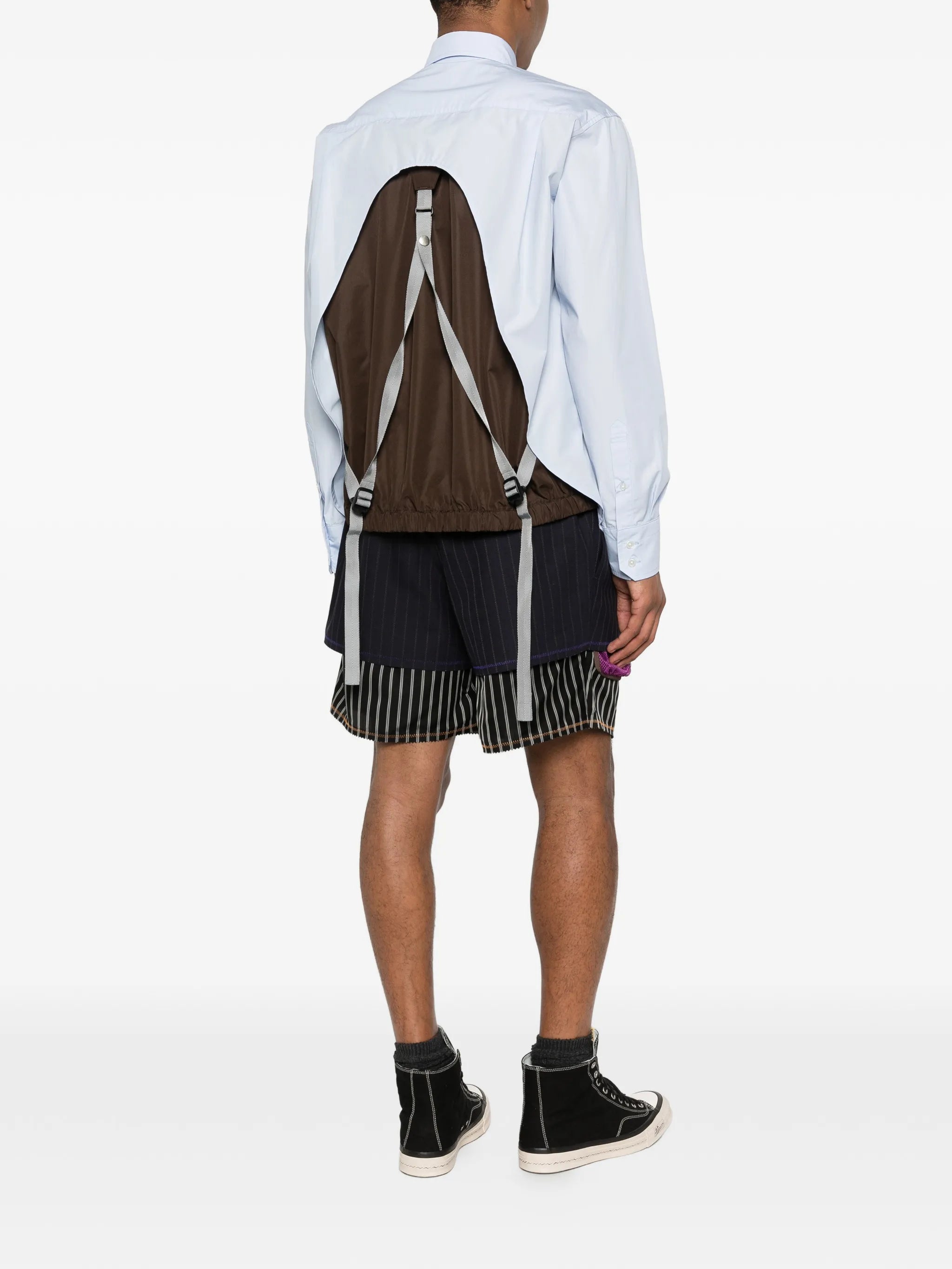 long-sleeve poplin shirt