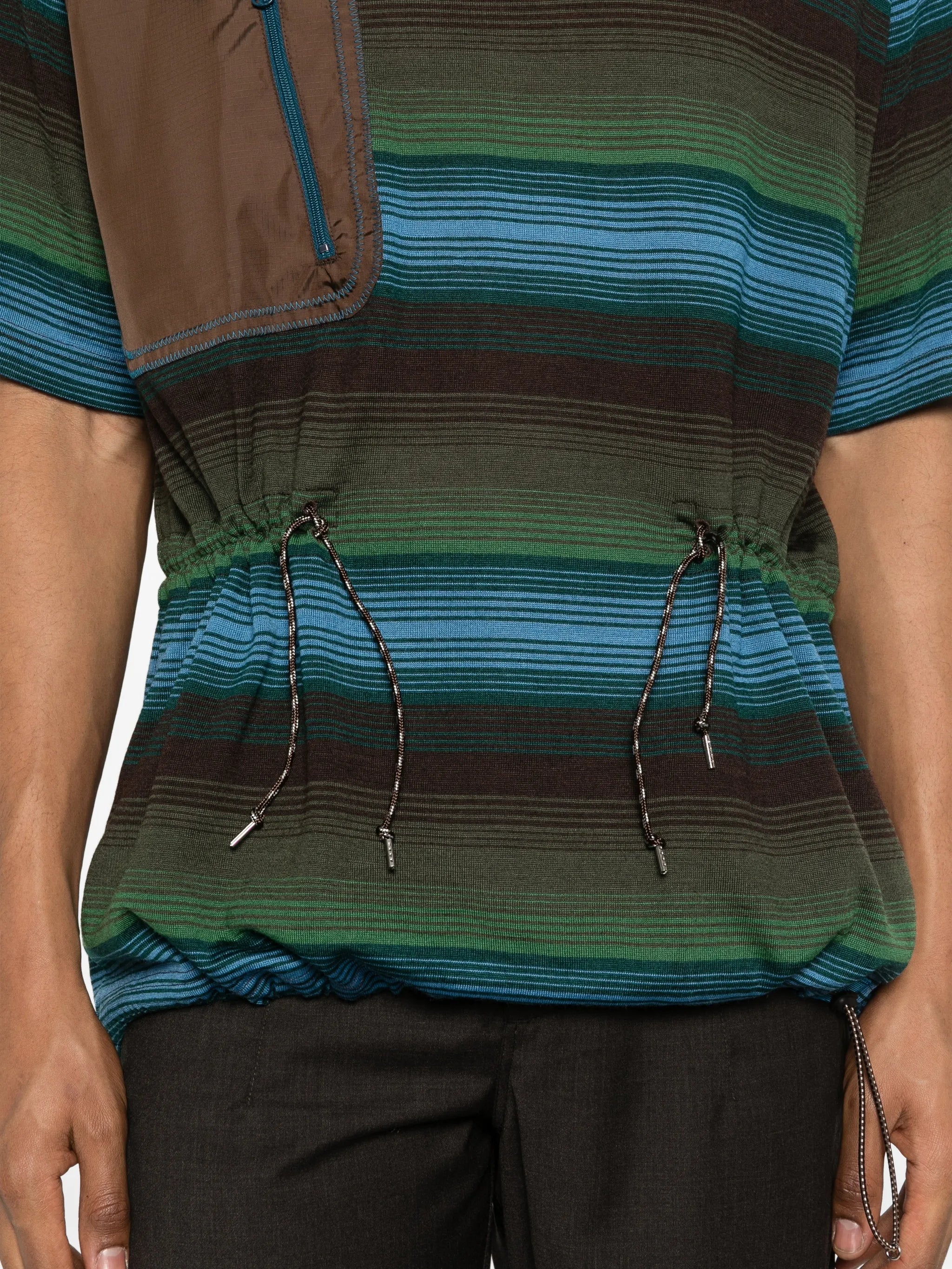 pocket striped T-shirt