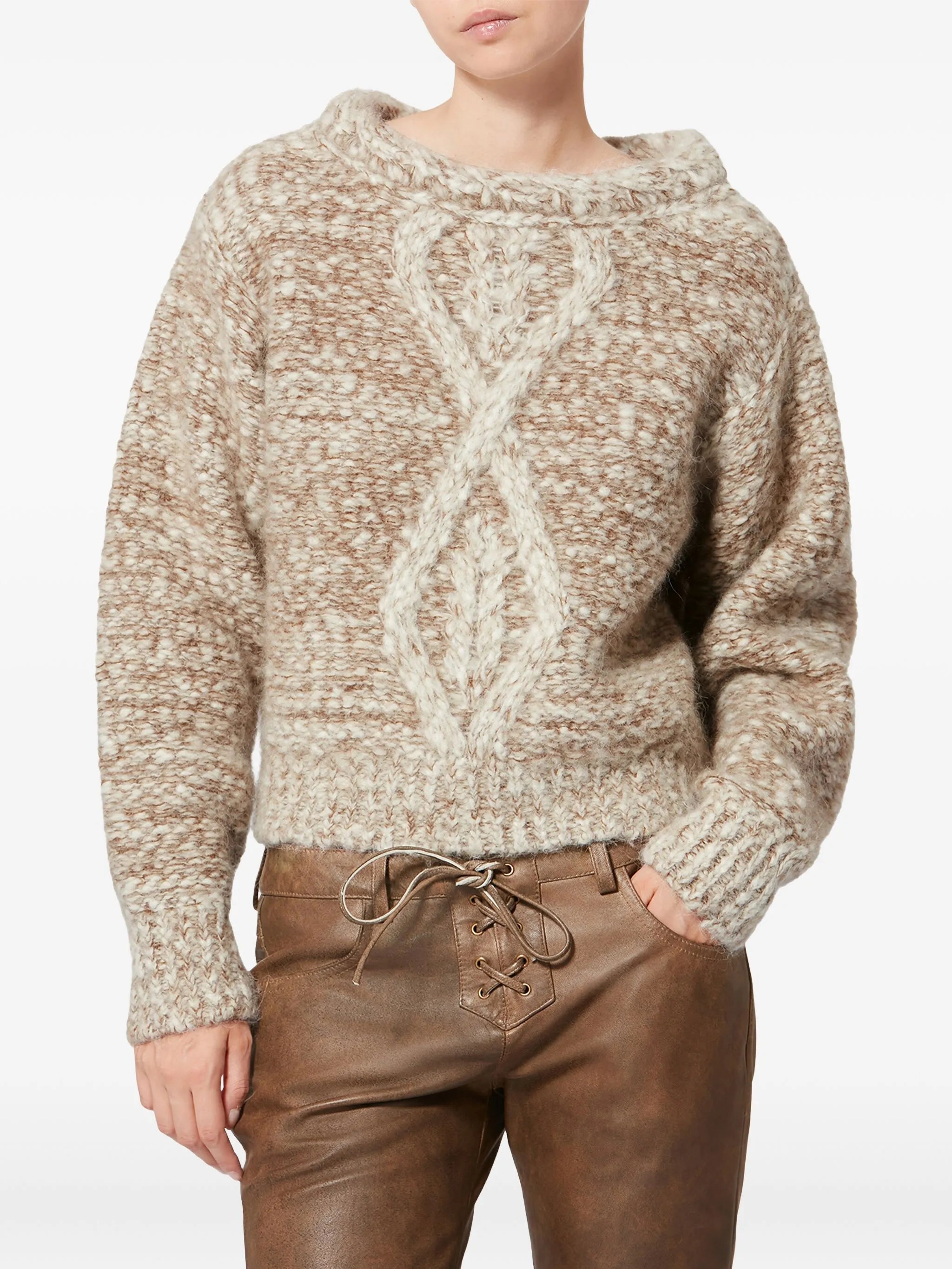 Dorota cable-knit sweater