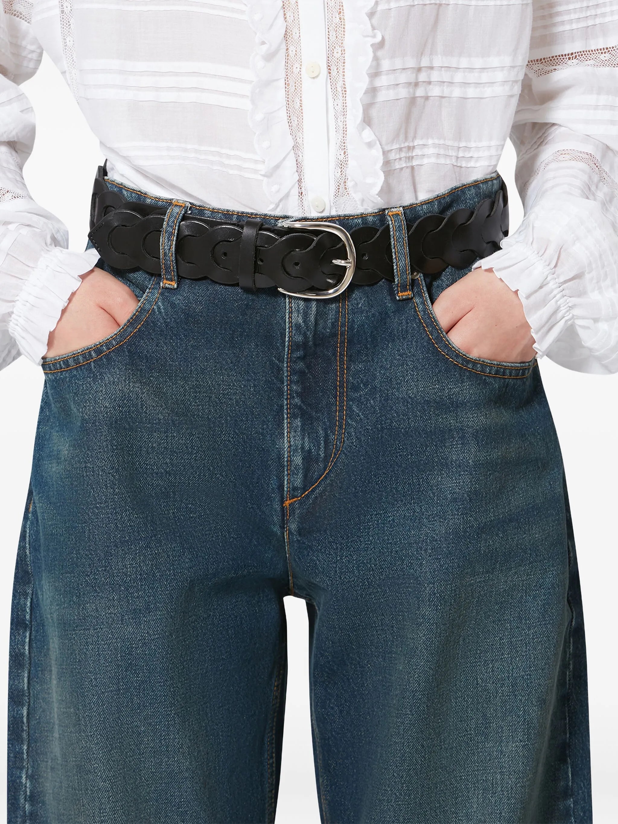 Edena leather belt
