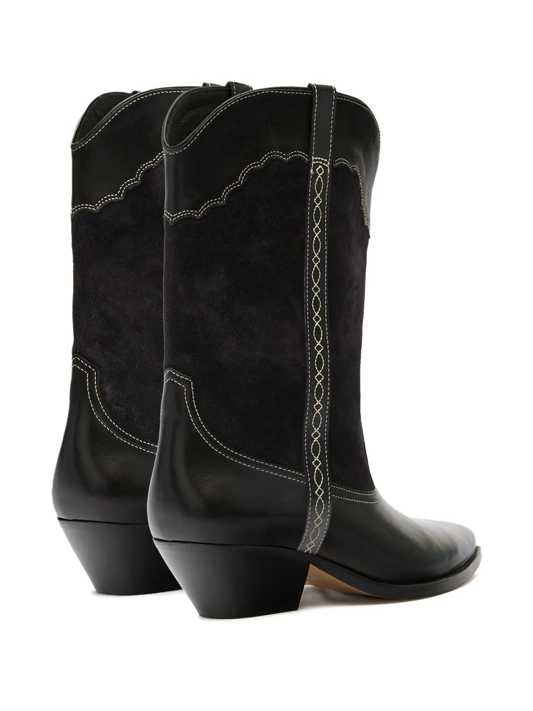 Duerto suede panel stitching boots