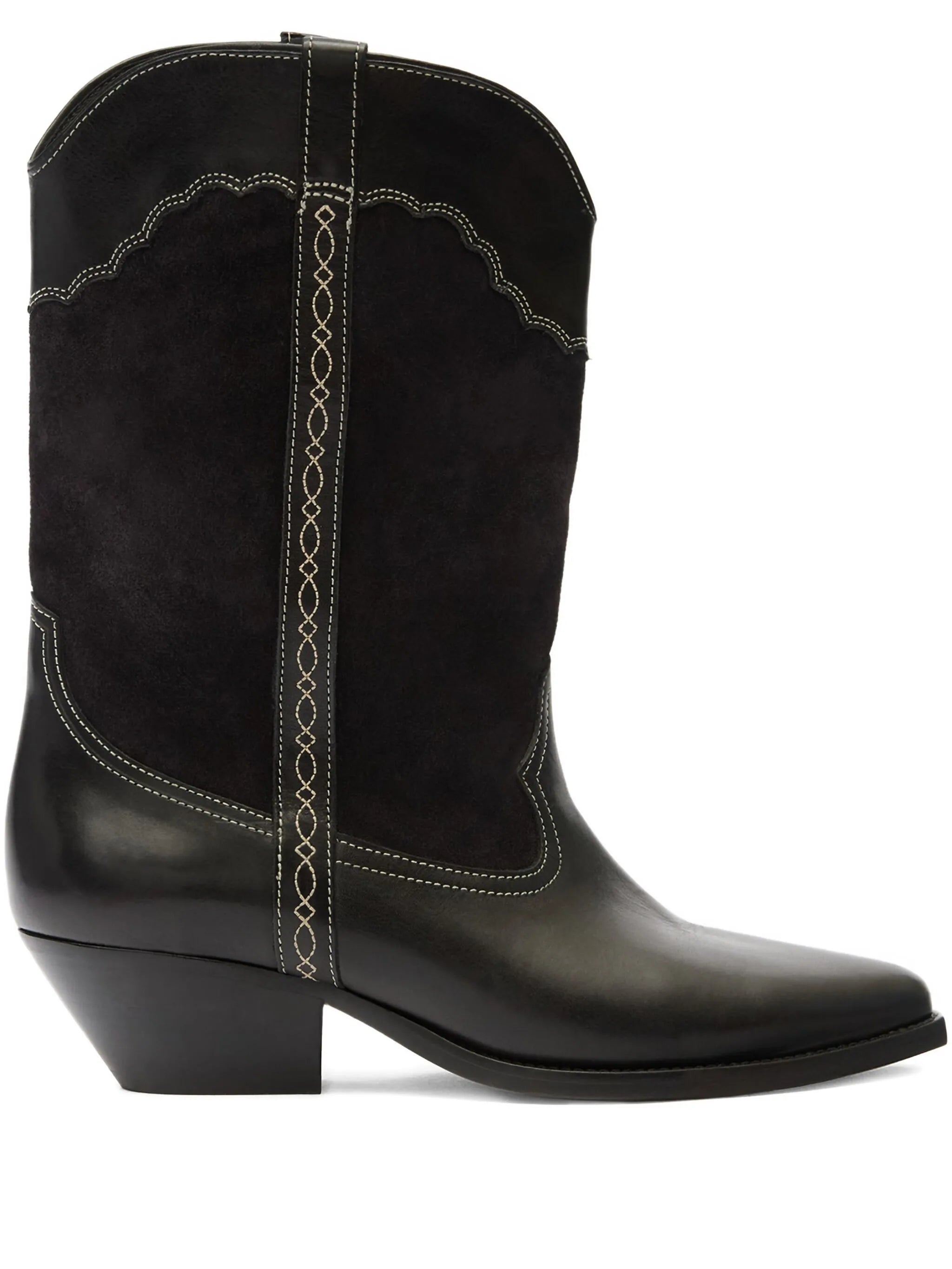 Duerto suede panel stitching boots