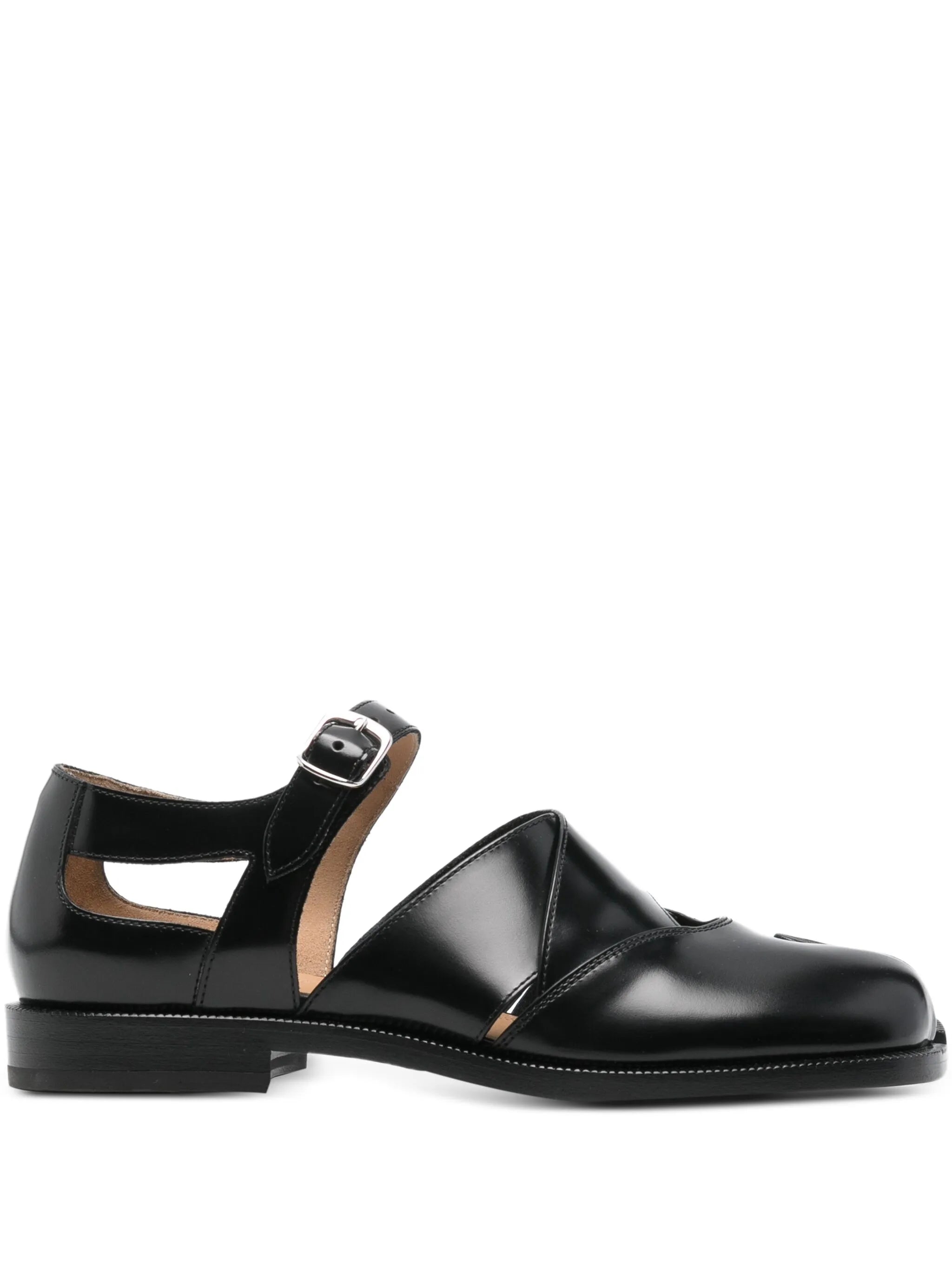 Tabi flat leather loafers
