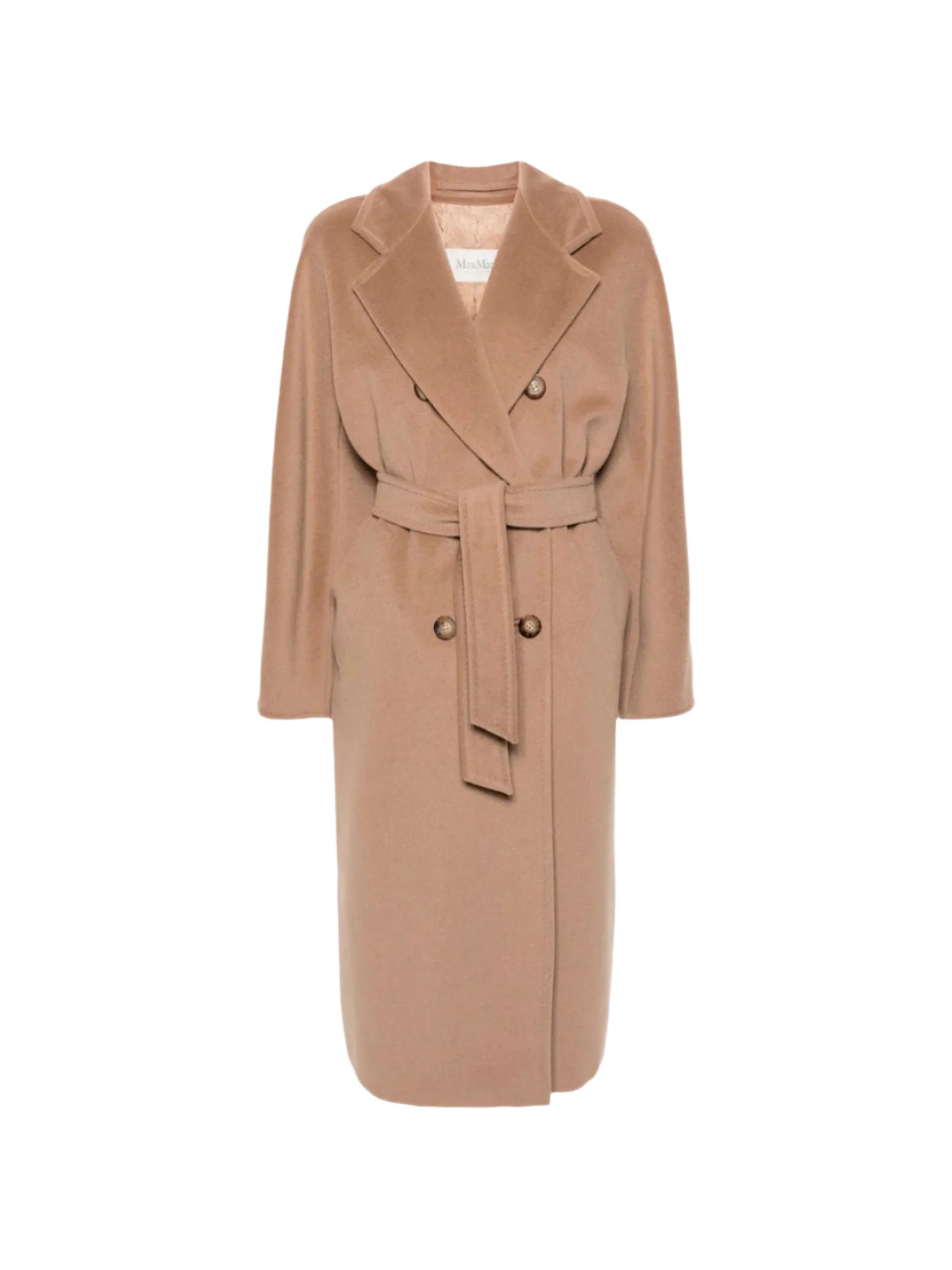 Madame 101801 double-breasted belted coat