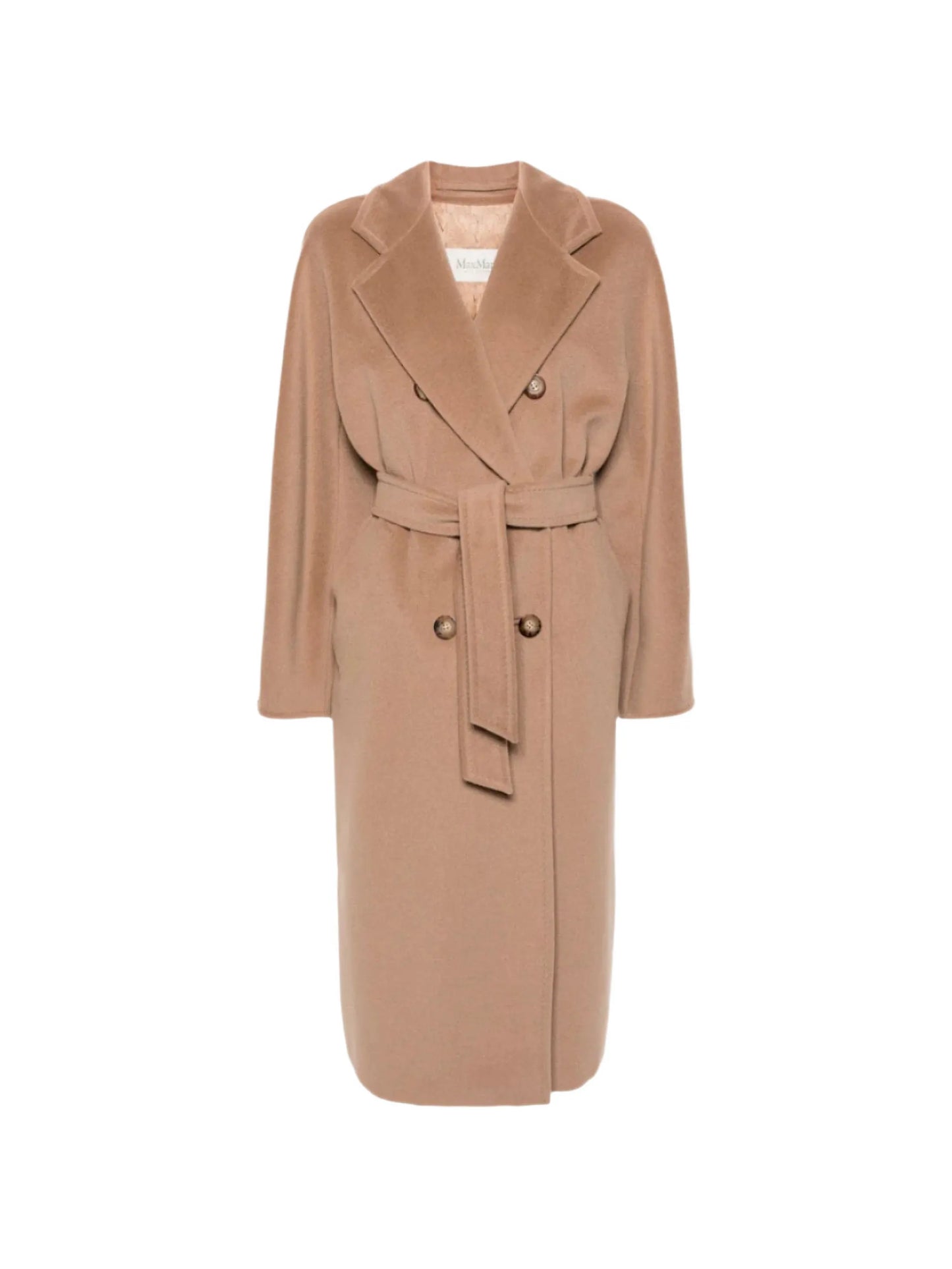 Madame 101801 double-breasted belted coat