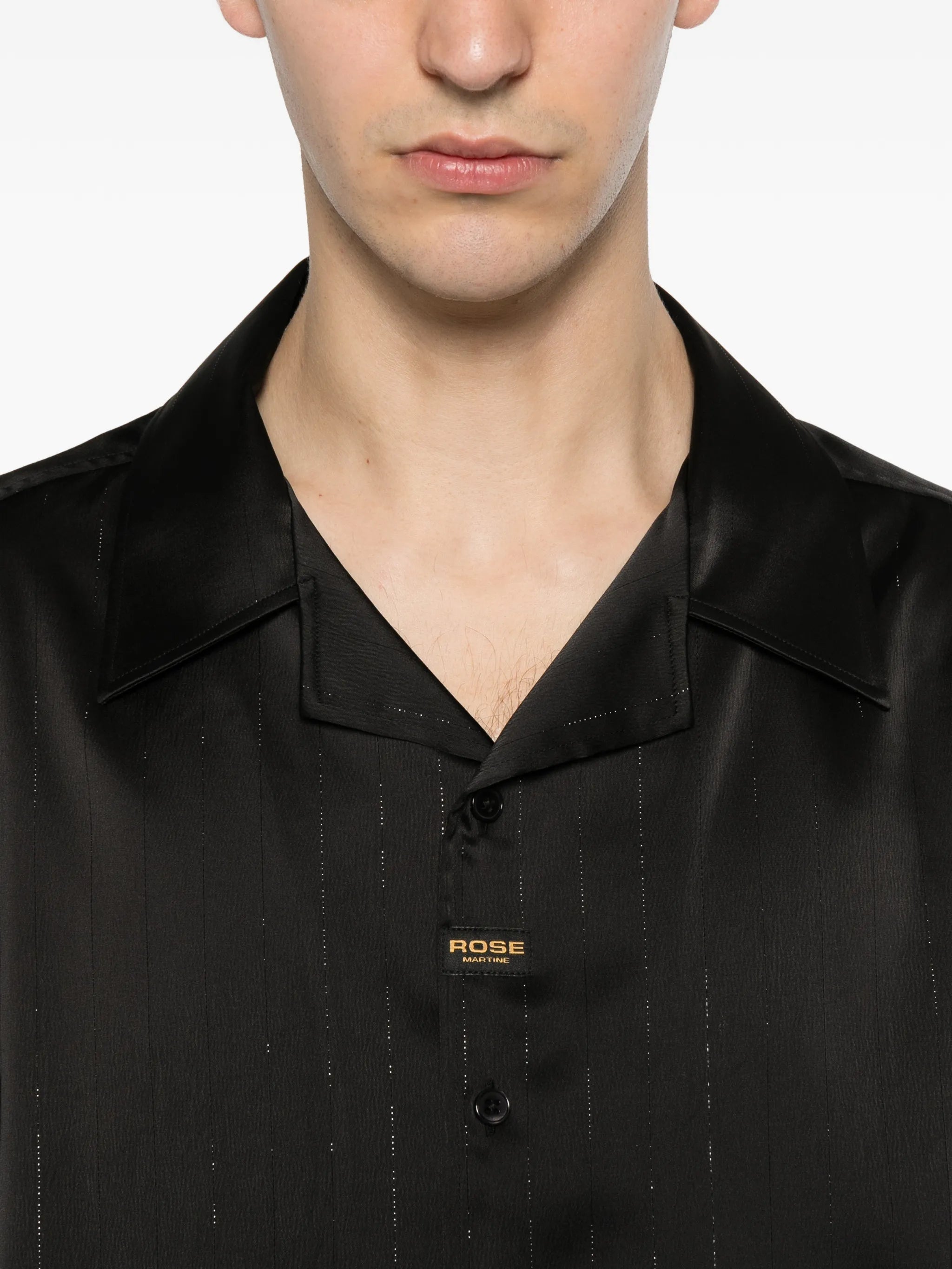 striped short-sleeve shirt