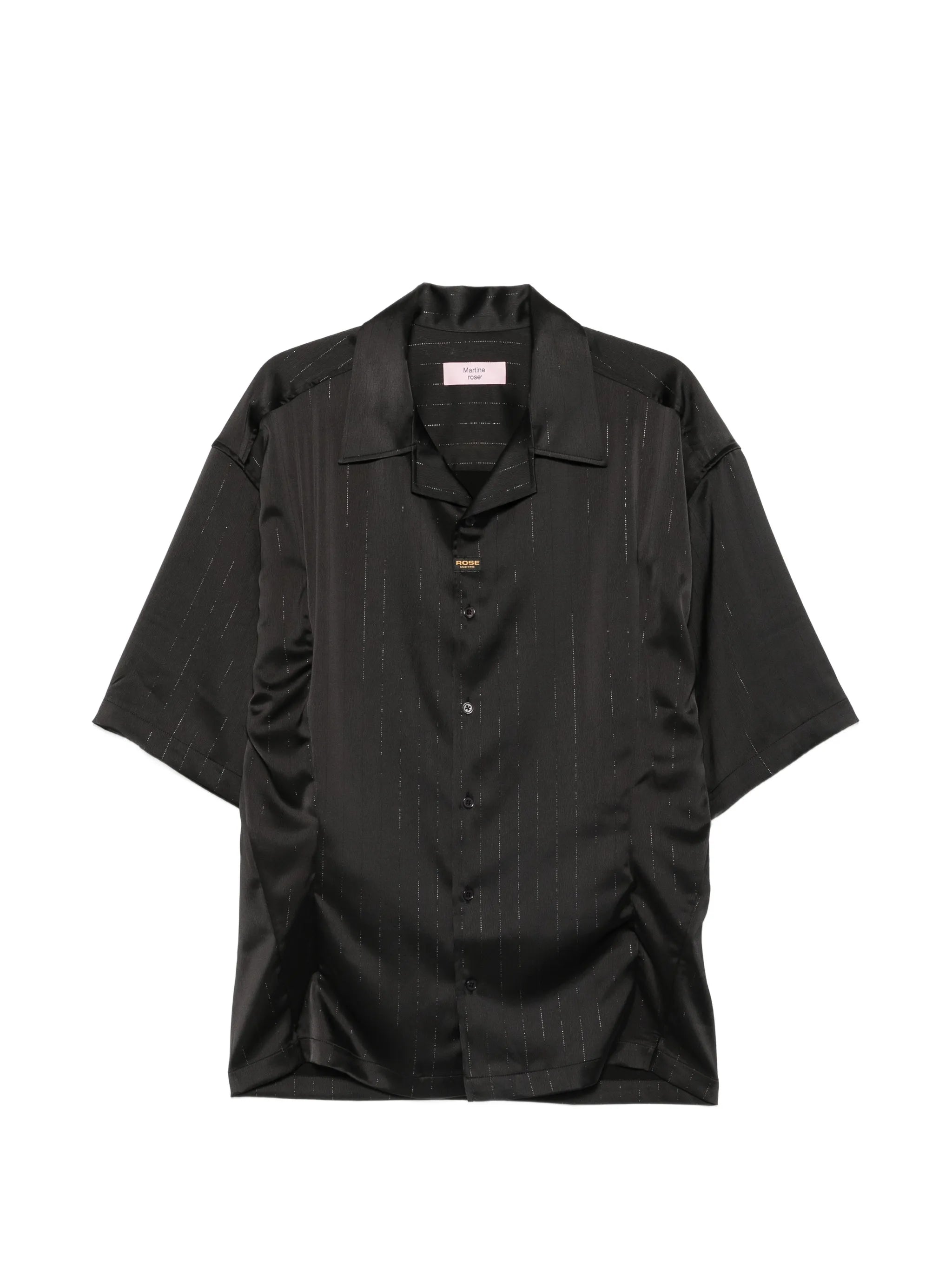striped short-sleeve shirt