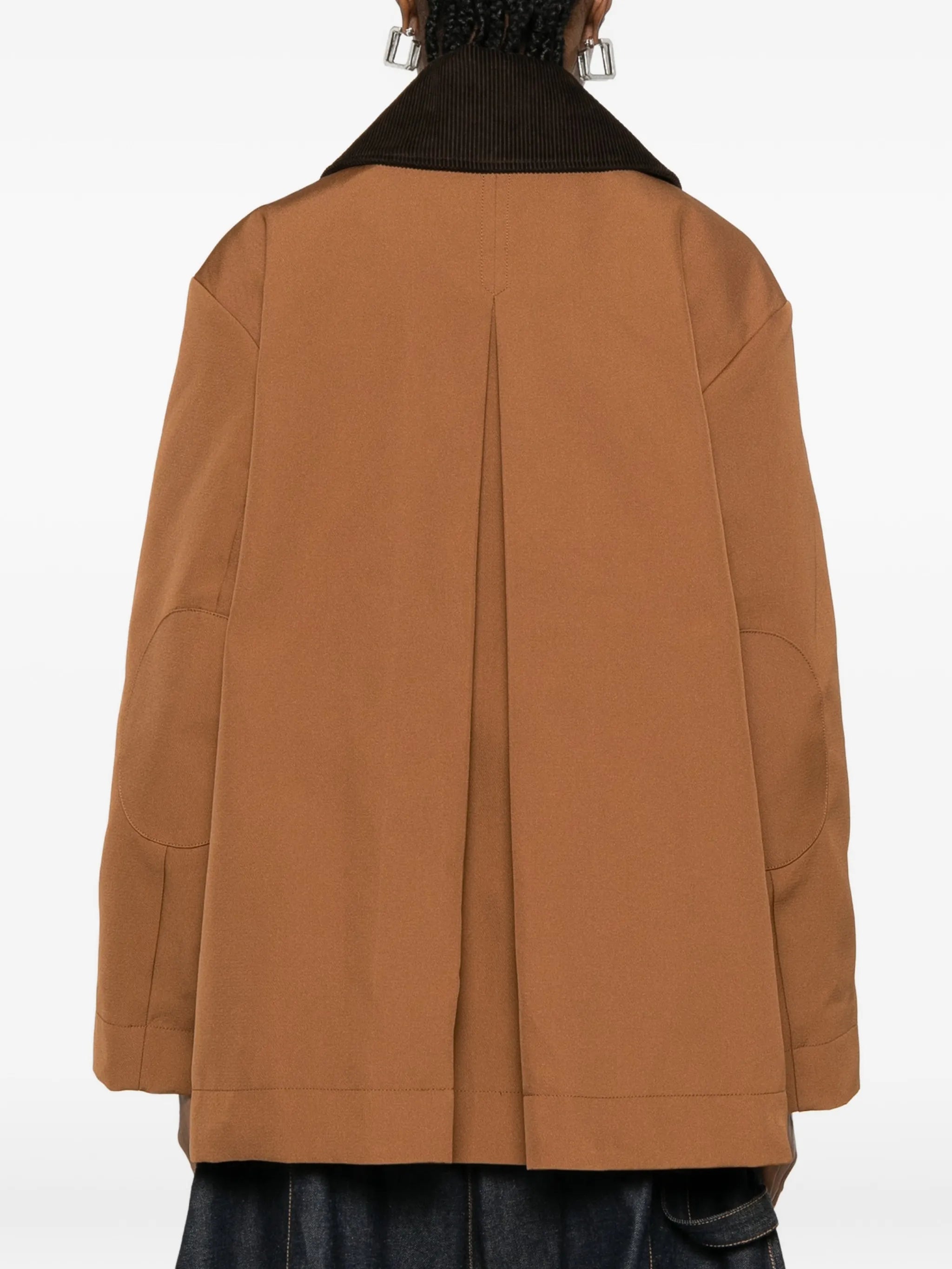 corduroy-collar pocket jacket