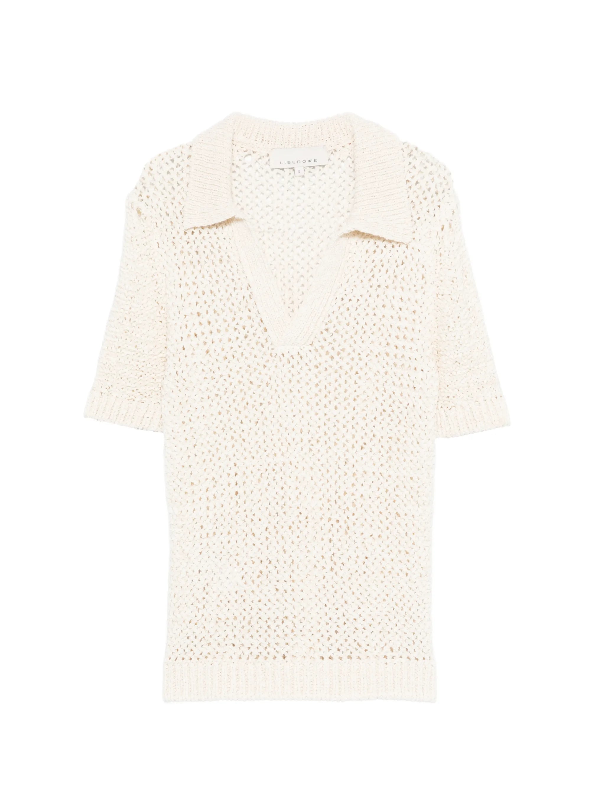V-neck knitted top