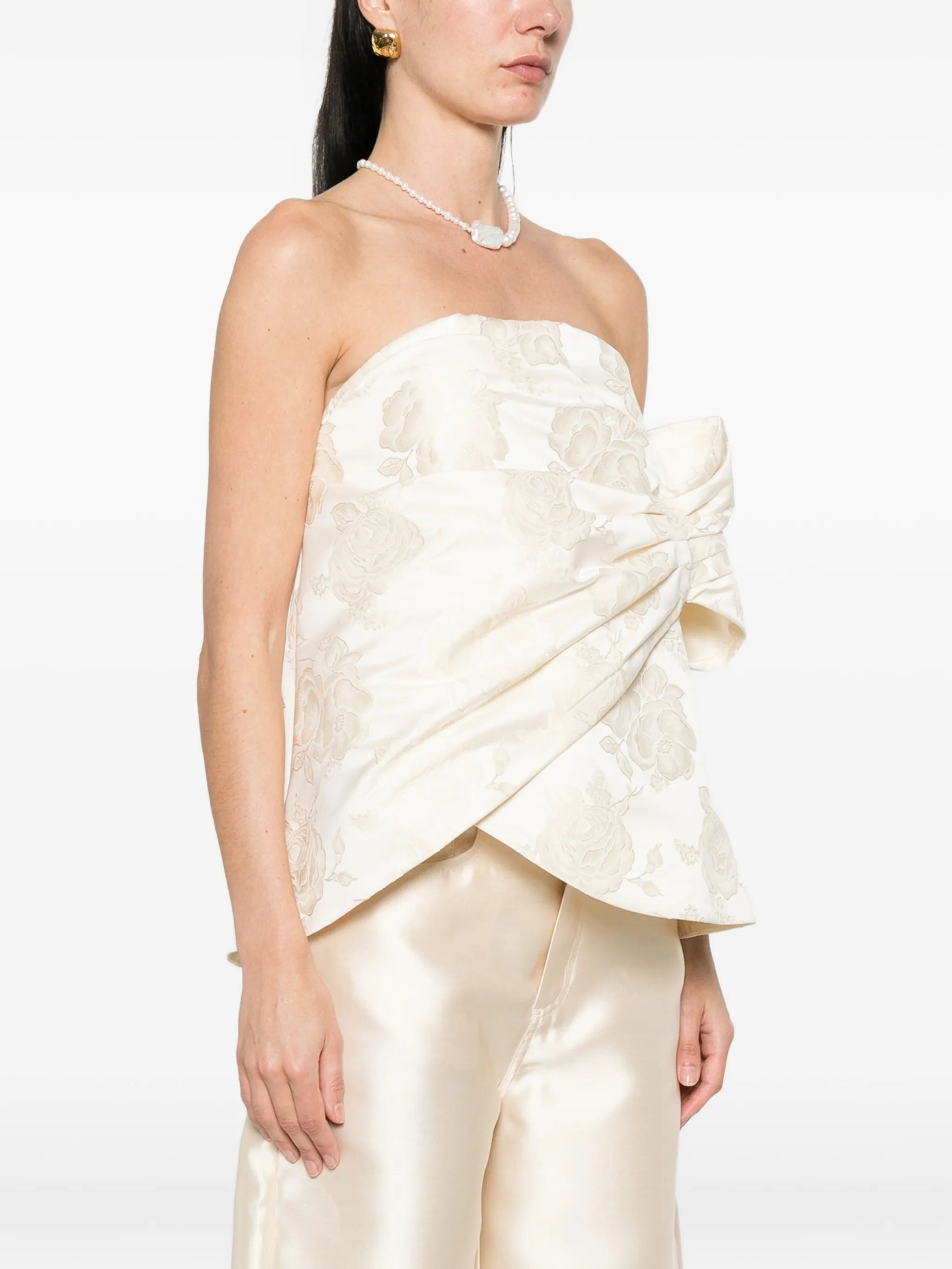 gathered flower top