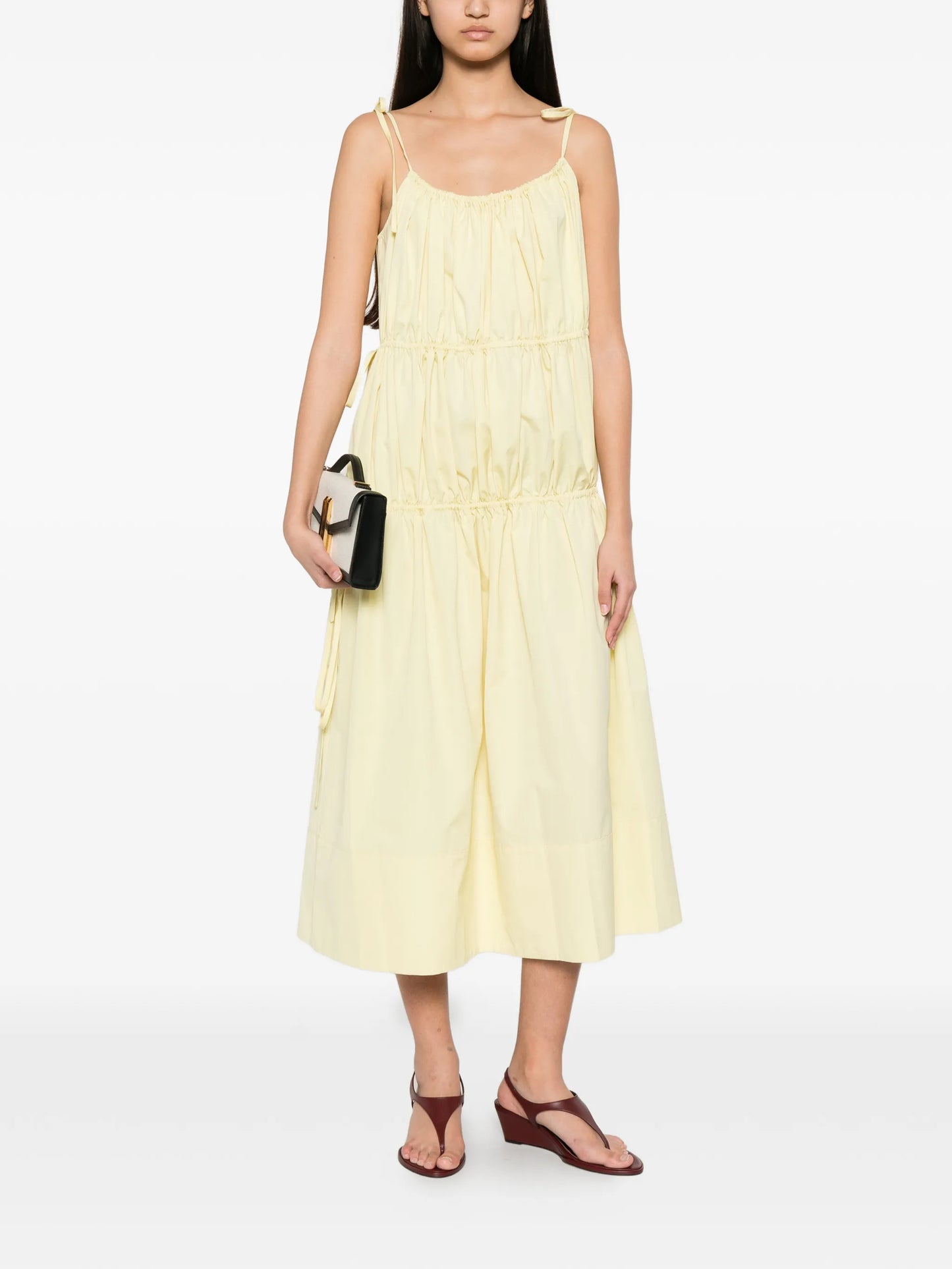 Ella tiered midi dress
