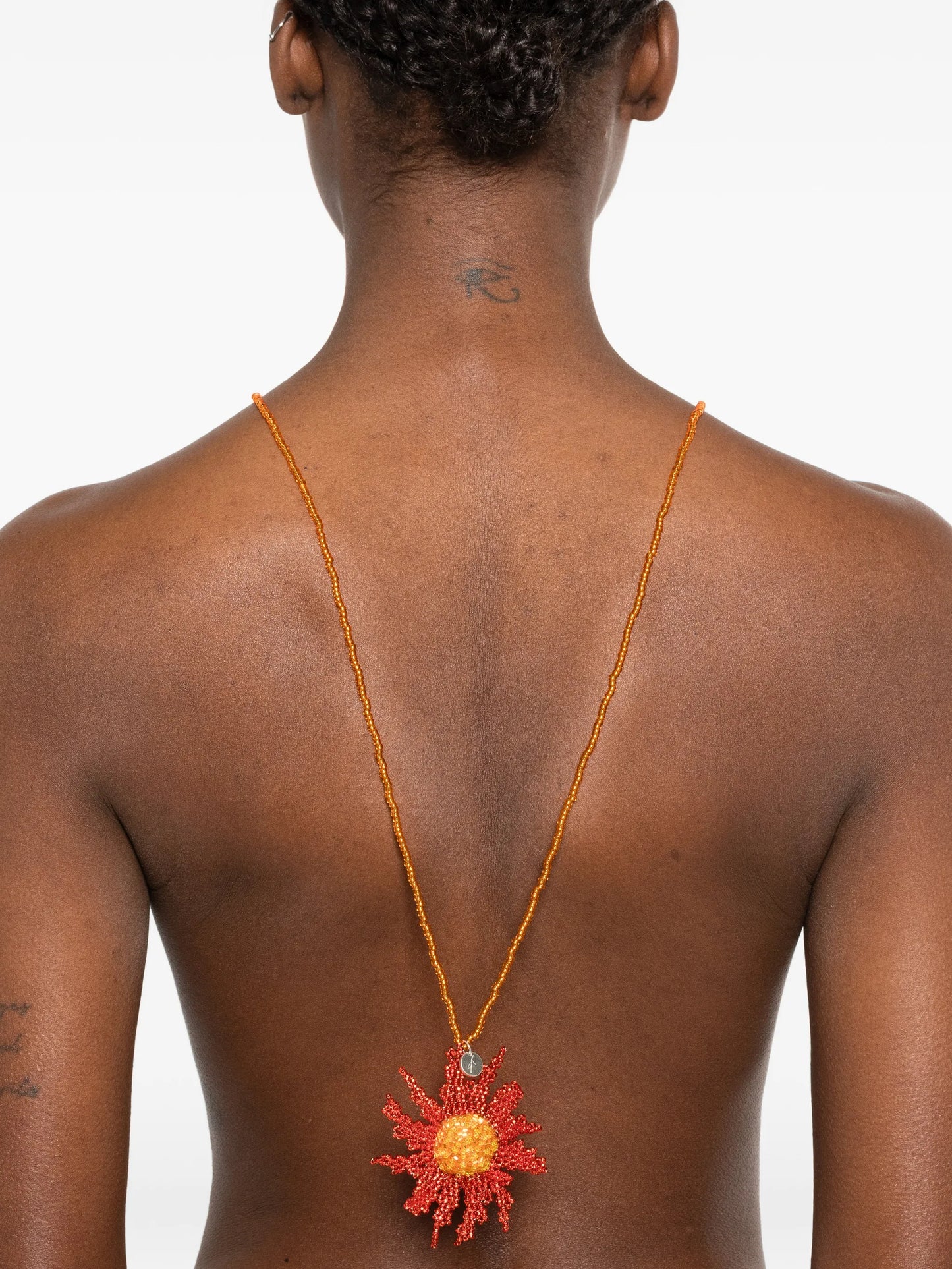 flower and heart necklace (set of two)