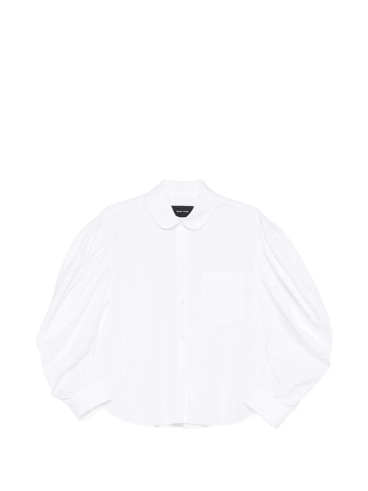 draped-sleeve shirt