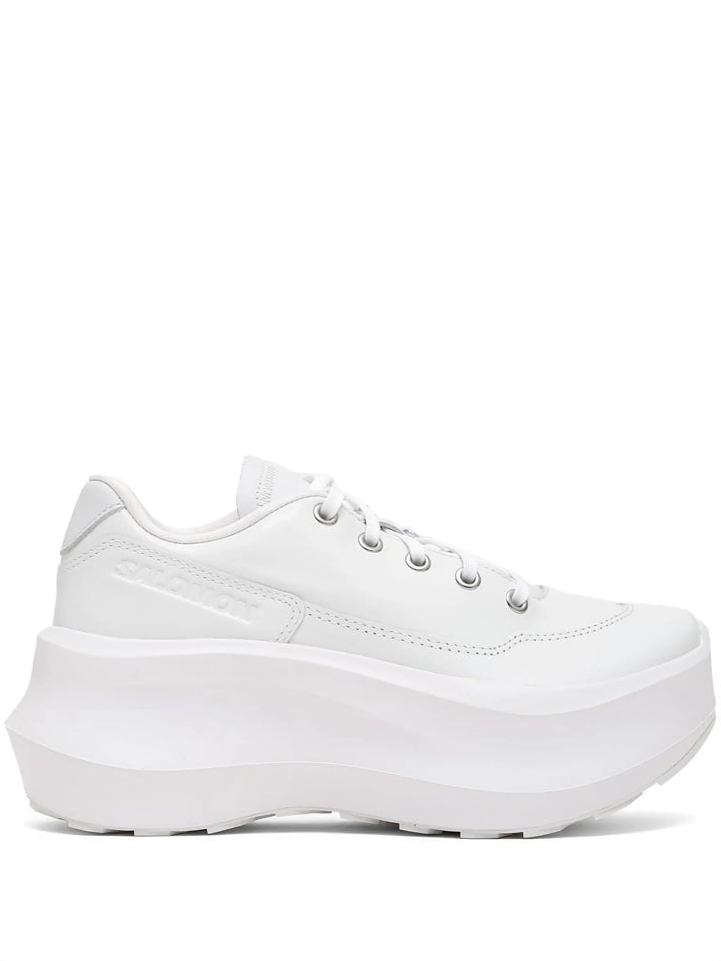 Salomon leather platform sneakers