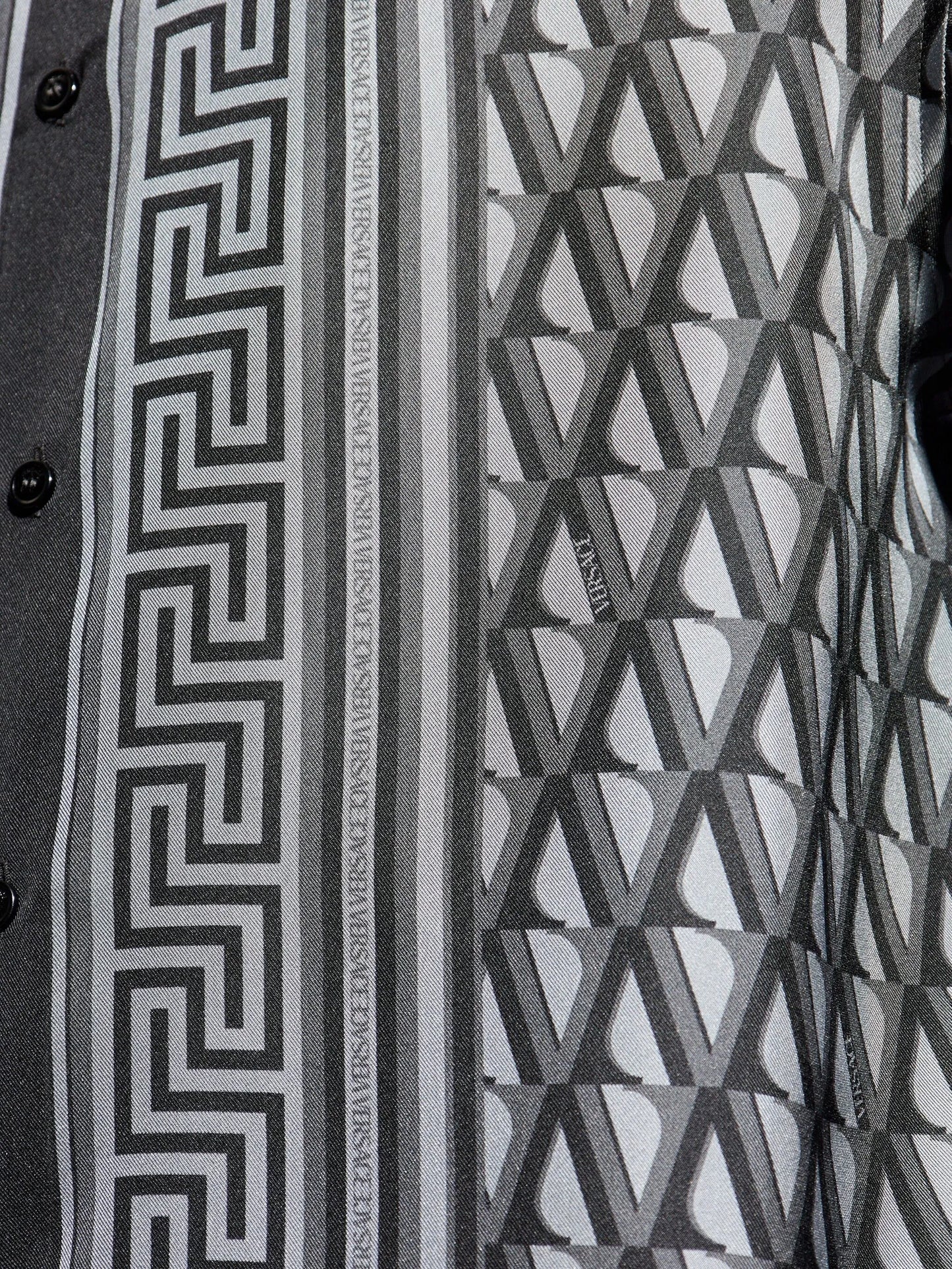 geometric print shirt