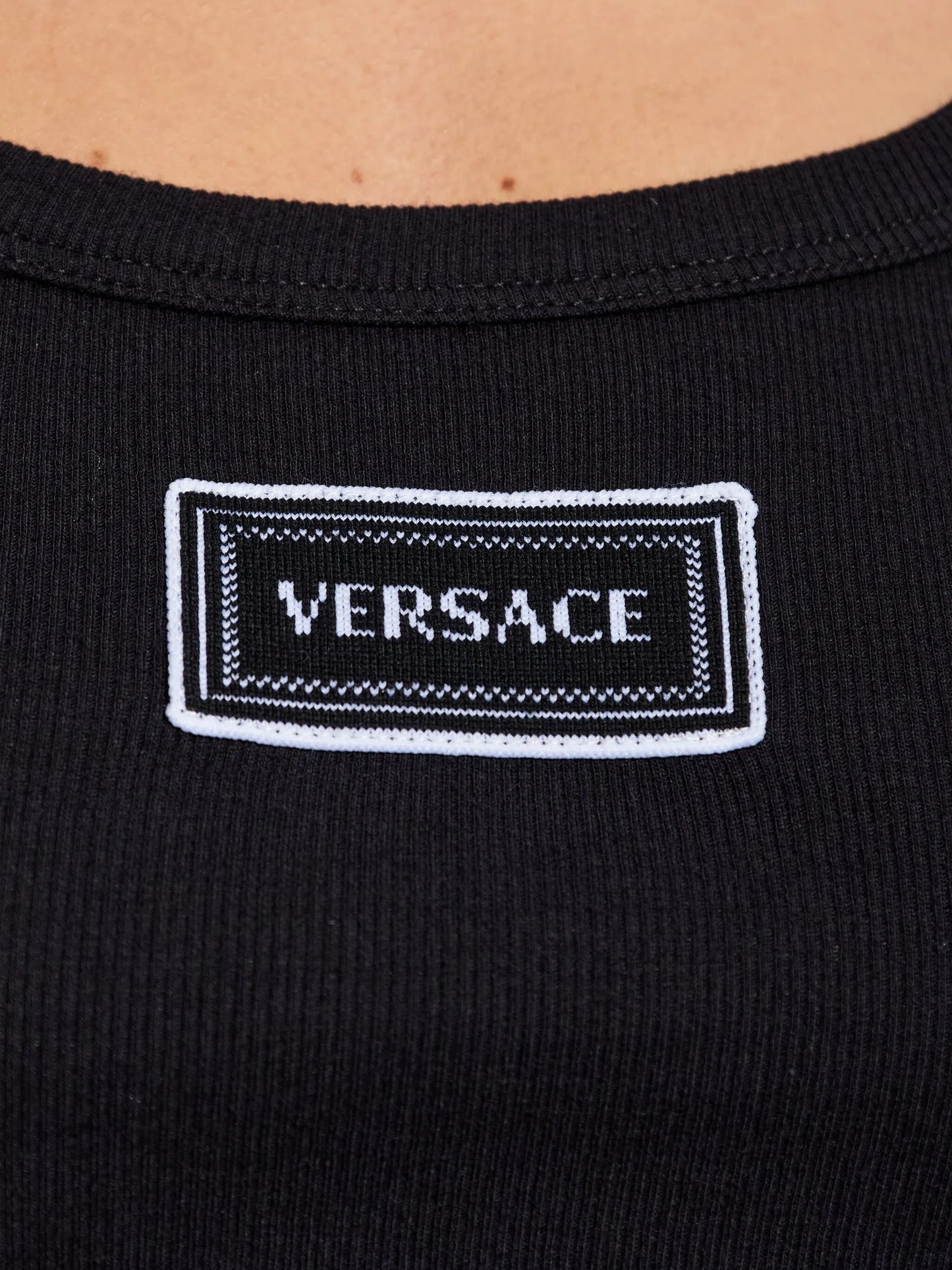 logo-patch tank top