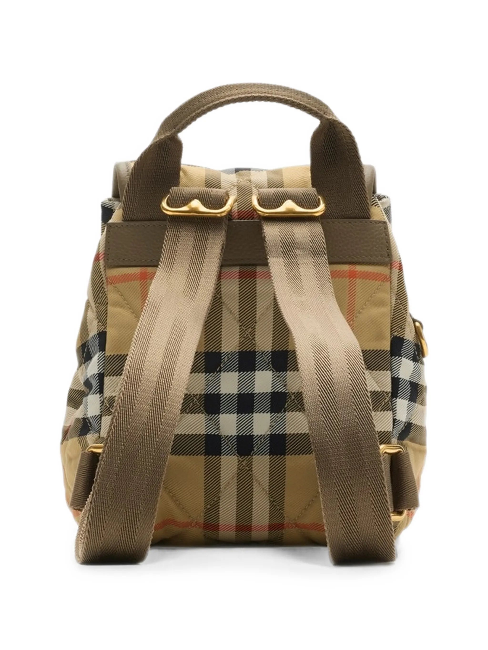 quilted-design mini backpack