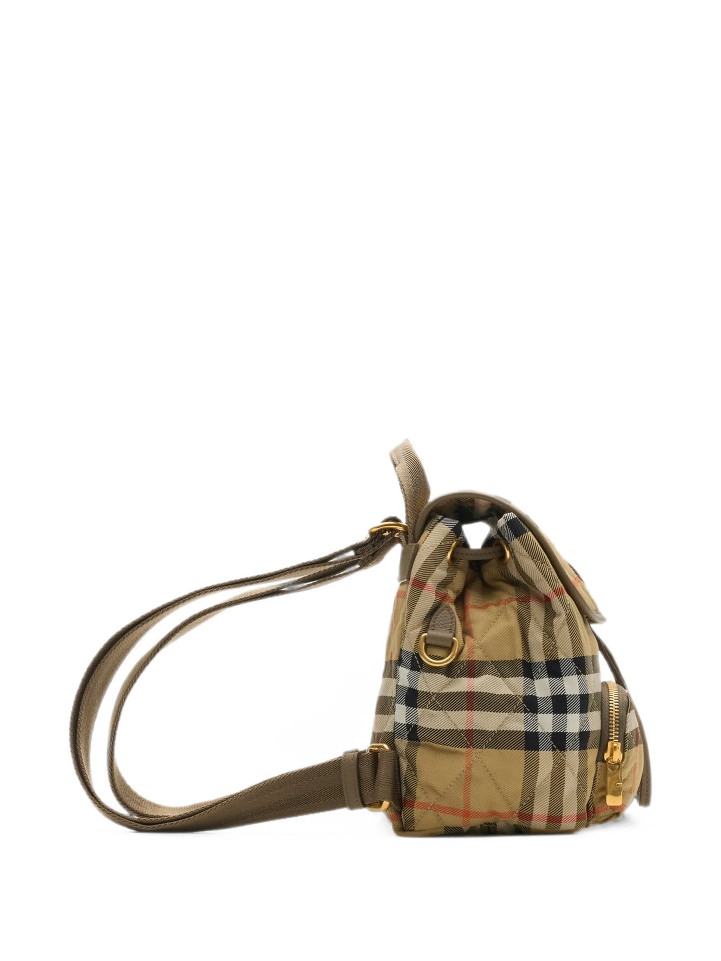 quilted-design mini backpack