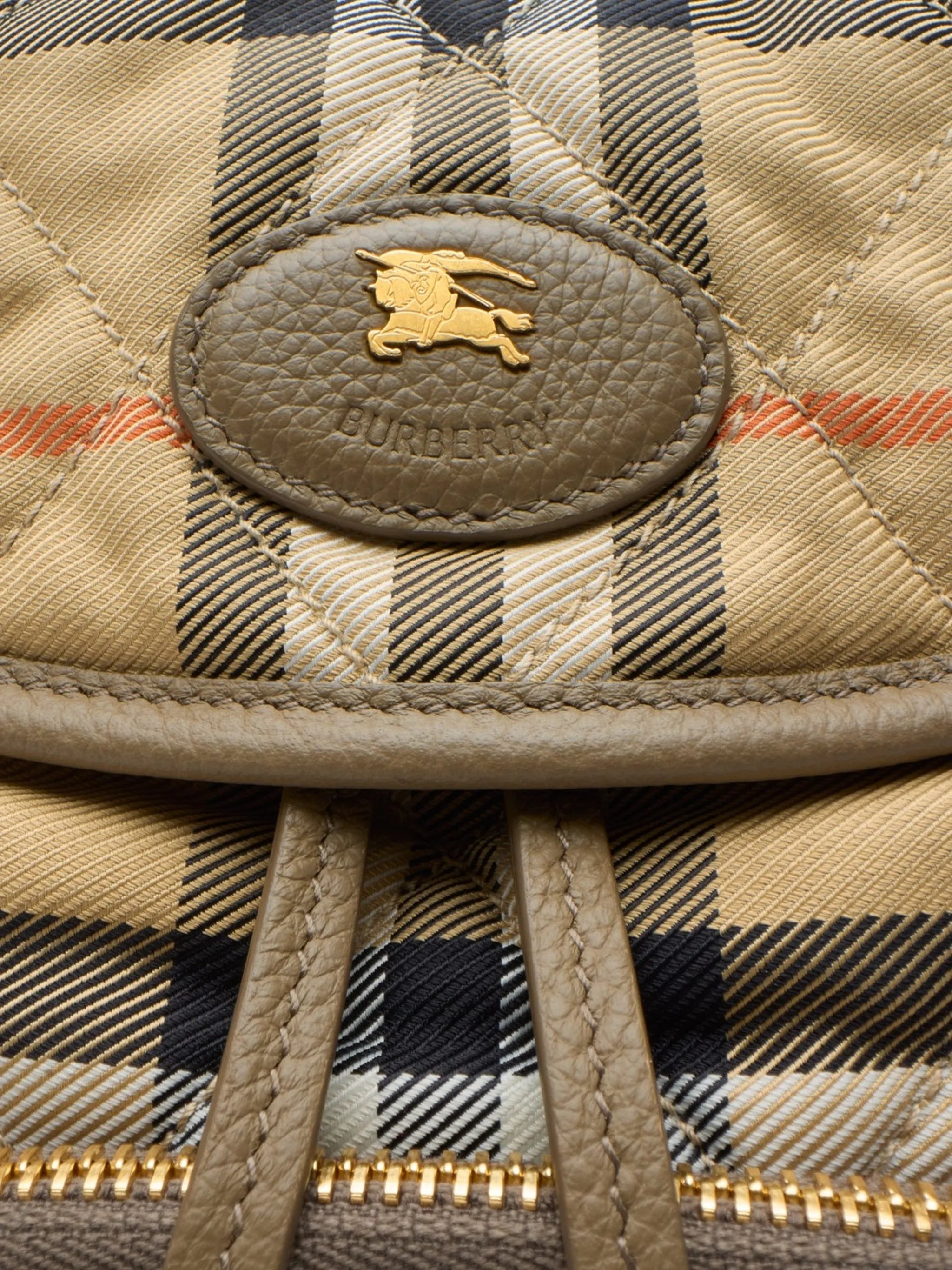 quilted-design mini backpack