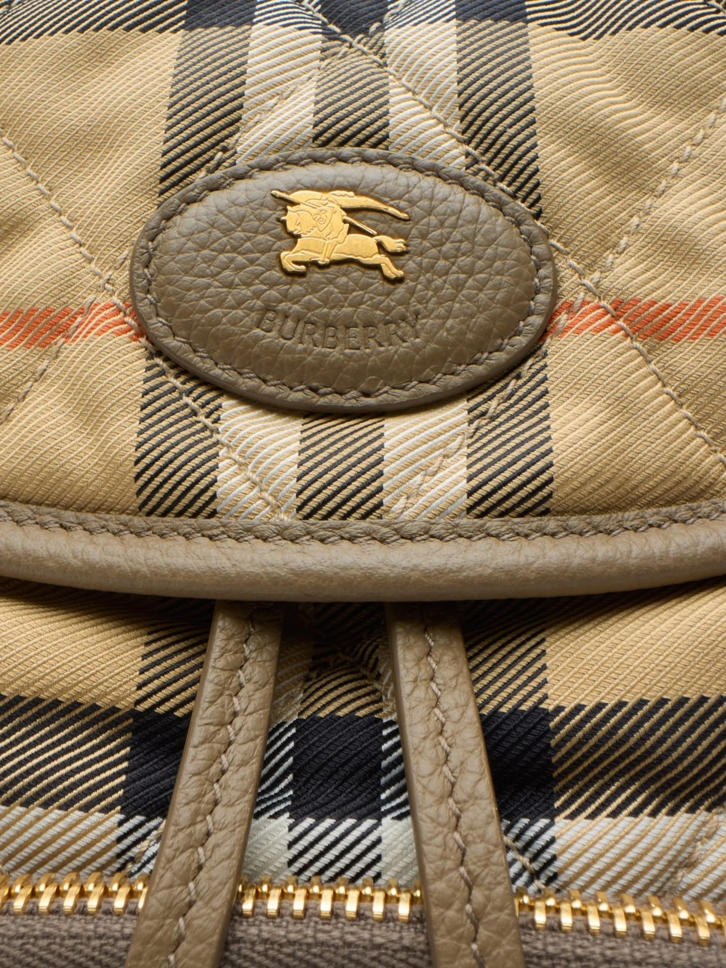 quilted-design mini backpack