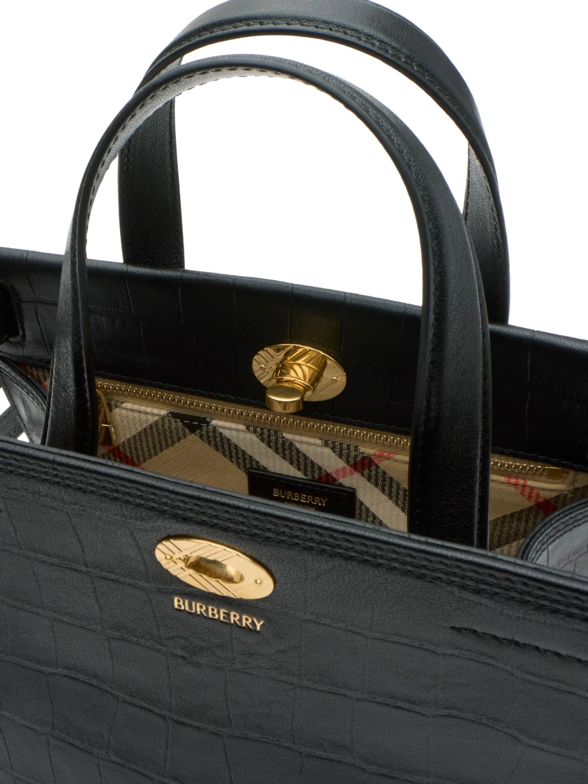 Cotswolds crocodile-effect mini tote bag