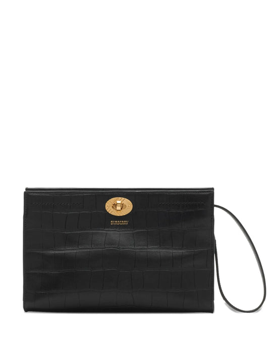 Cotswolds crocodile-effect shoulder bag