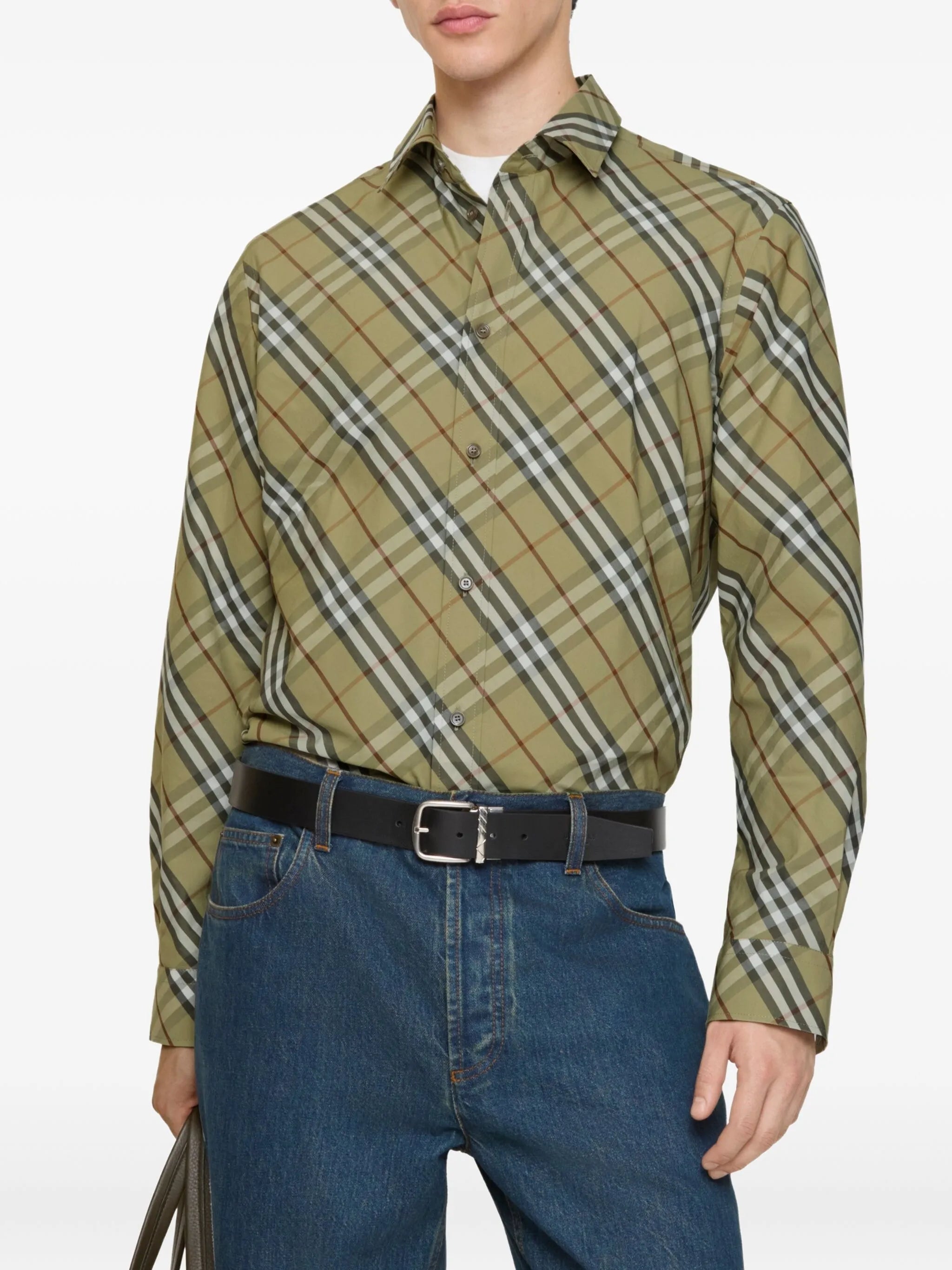 check-cotton shirt