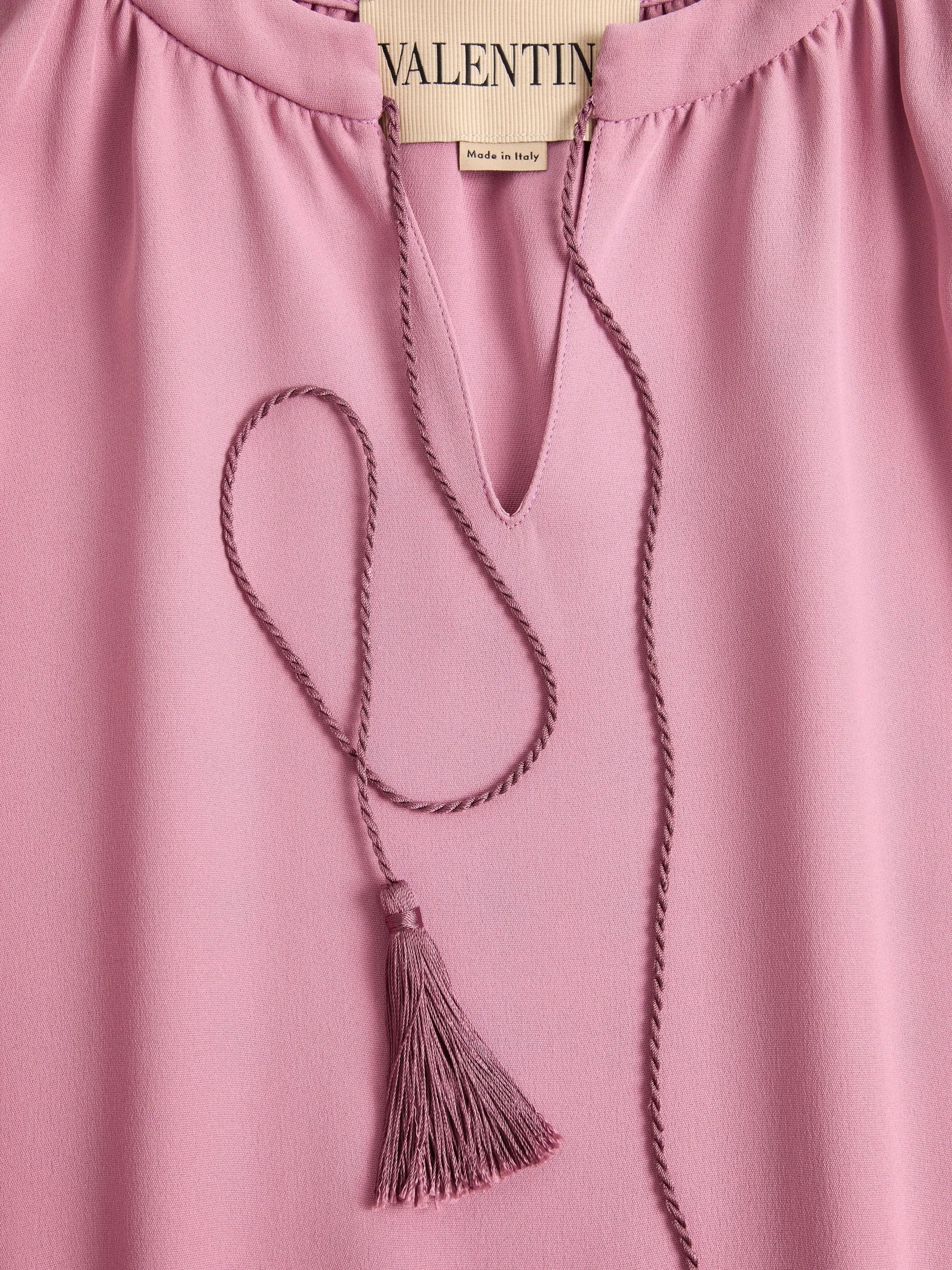 Cady Couture feather-trim blouse