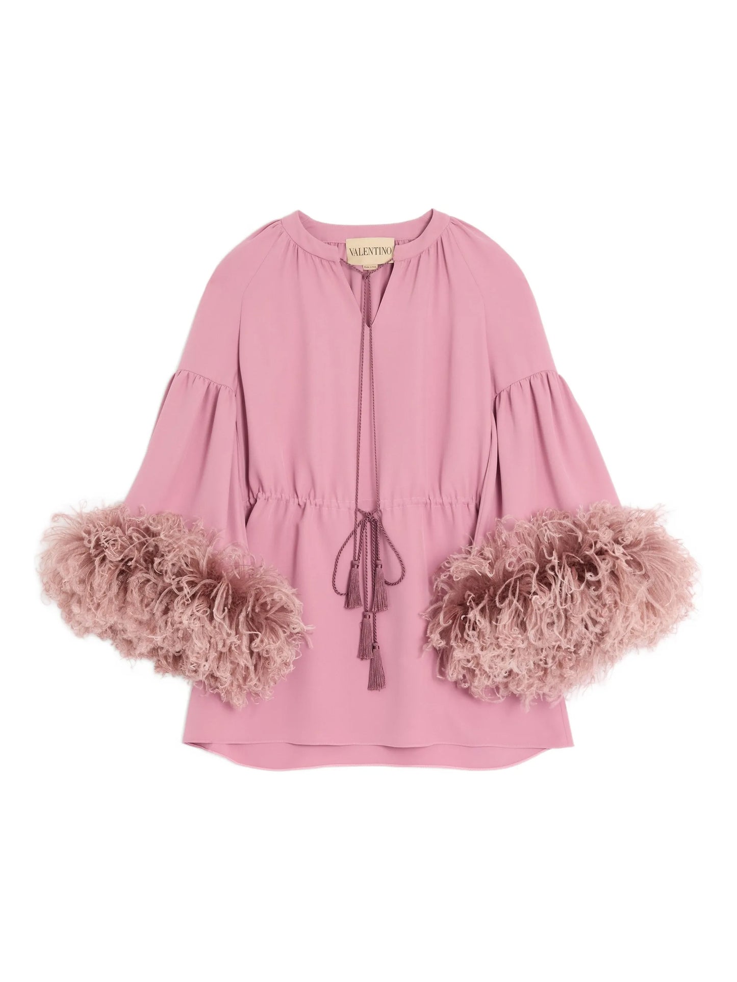 Cady Couture feather-trim blouse