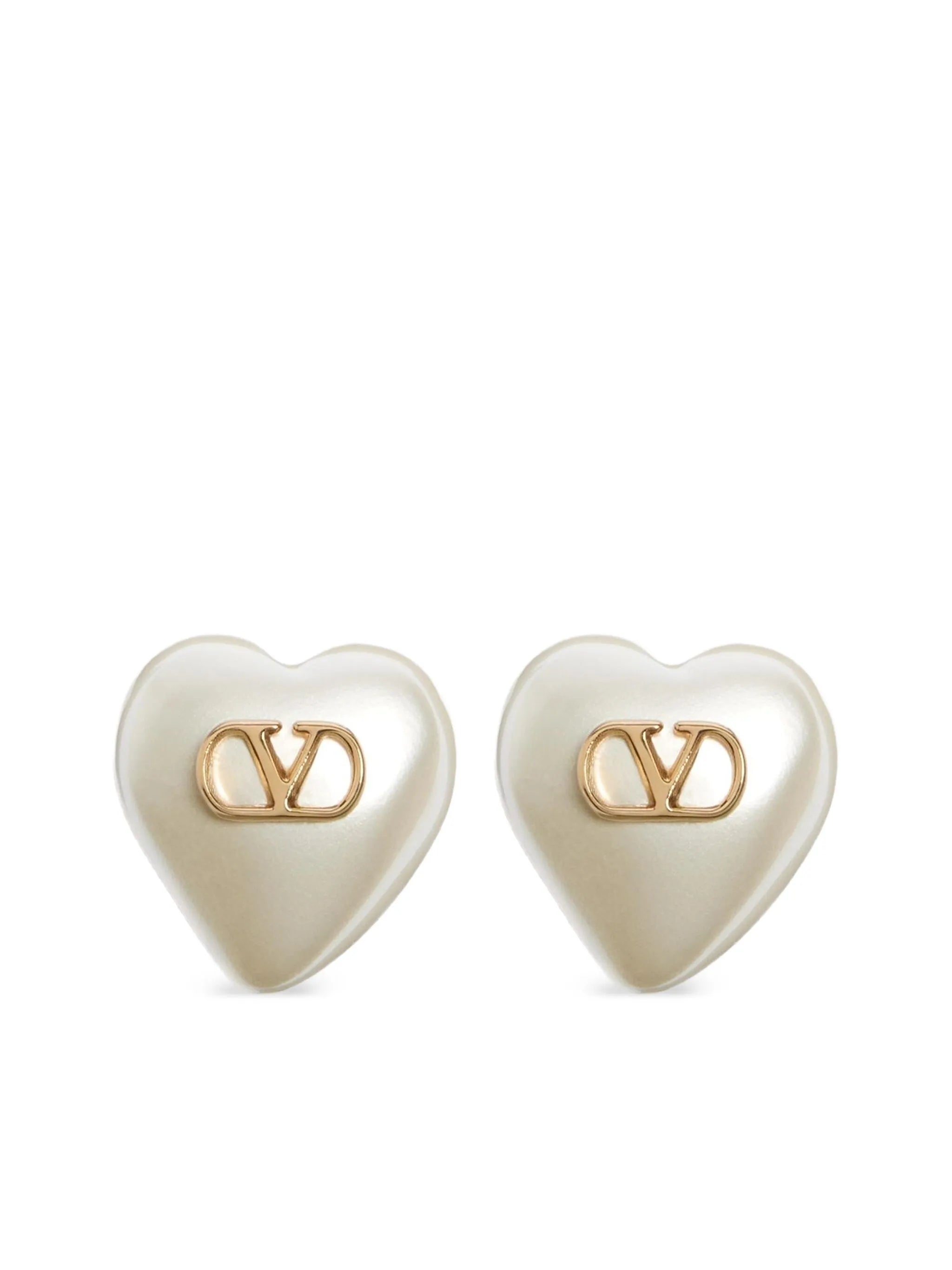 heart logo earrings