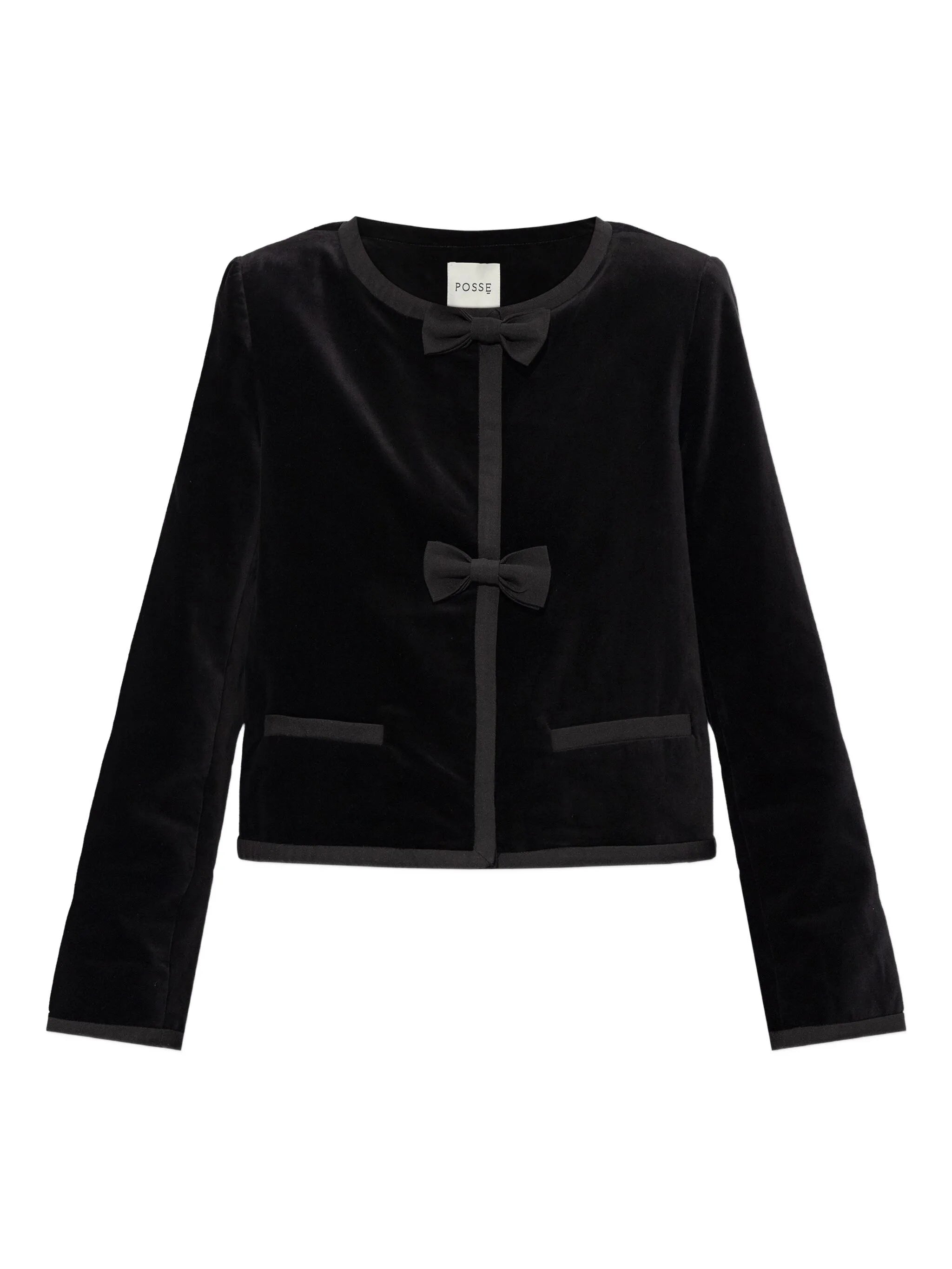 Quincy bow-detail jacket