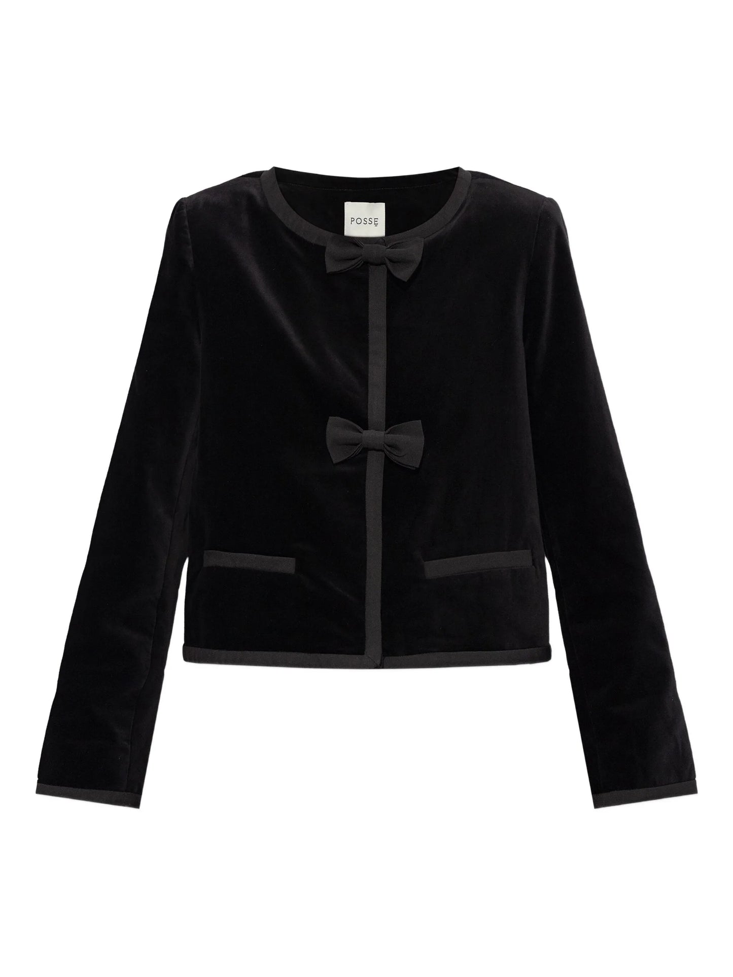 Quincy bow-detail jacket
