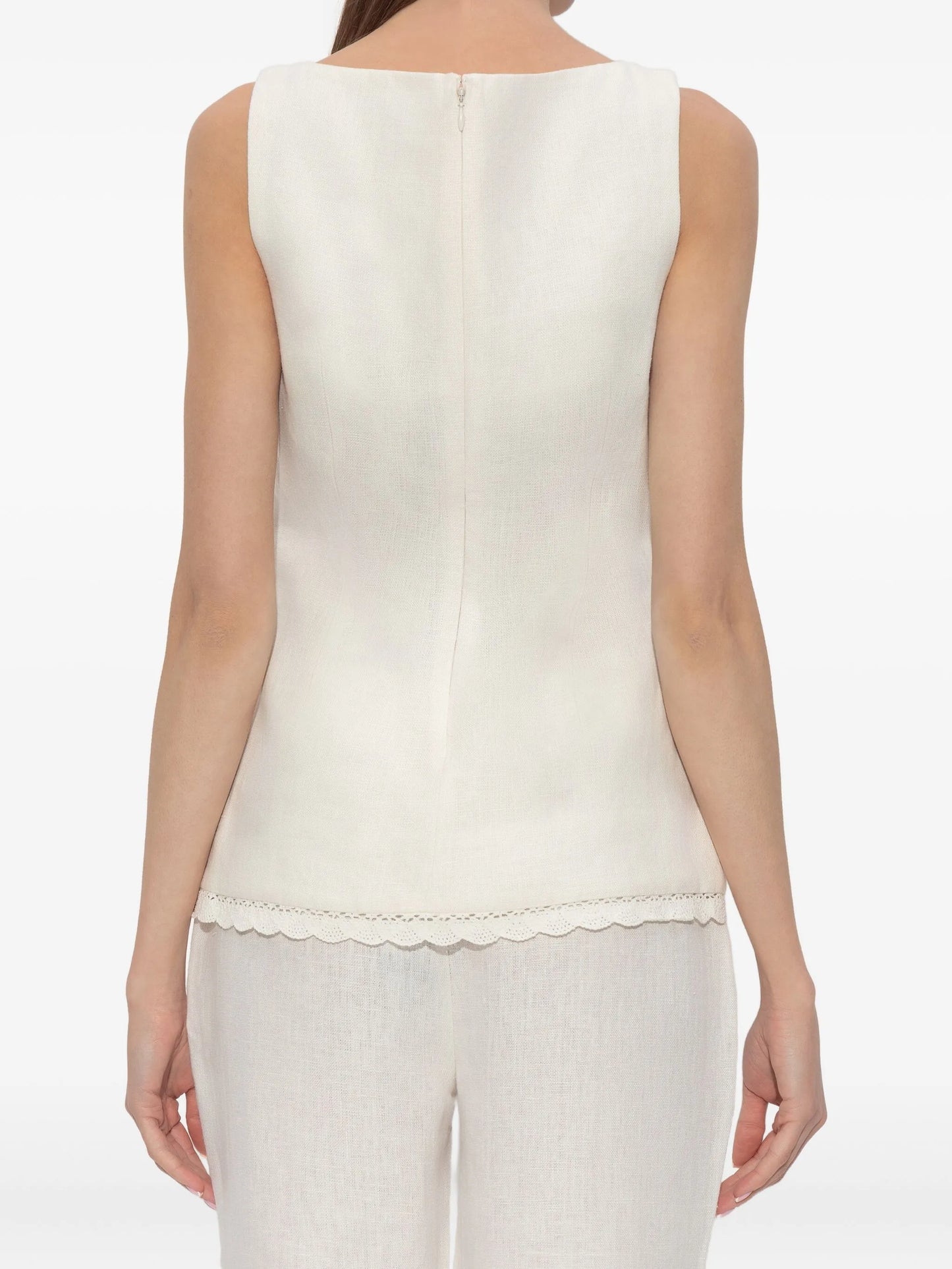 Effi lace-trim top