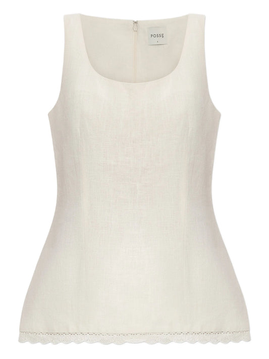 Effi lace-trim top