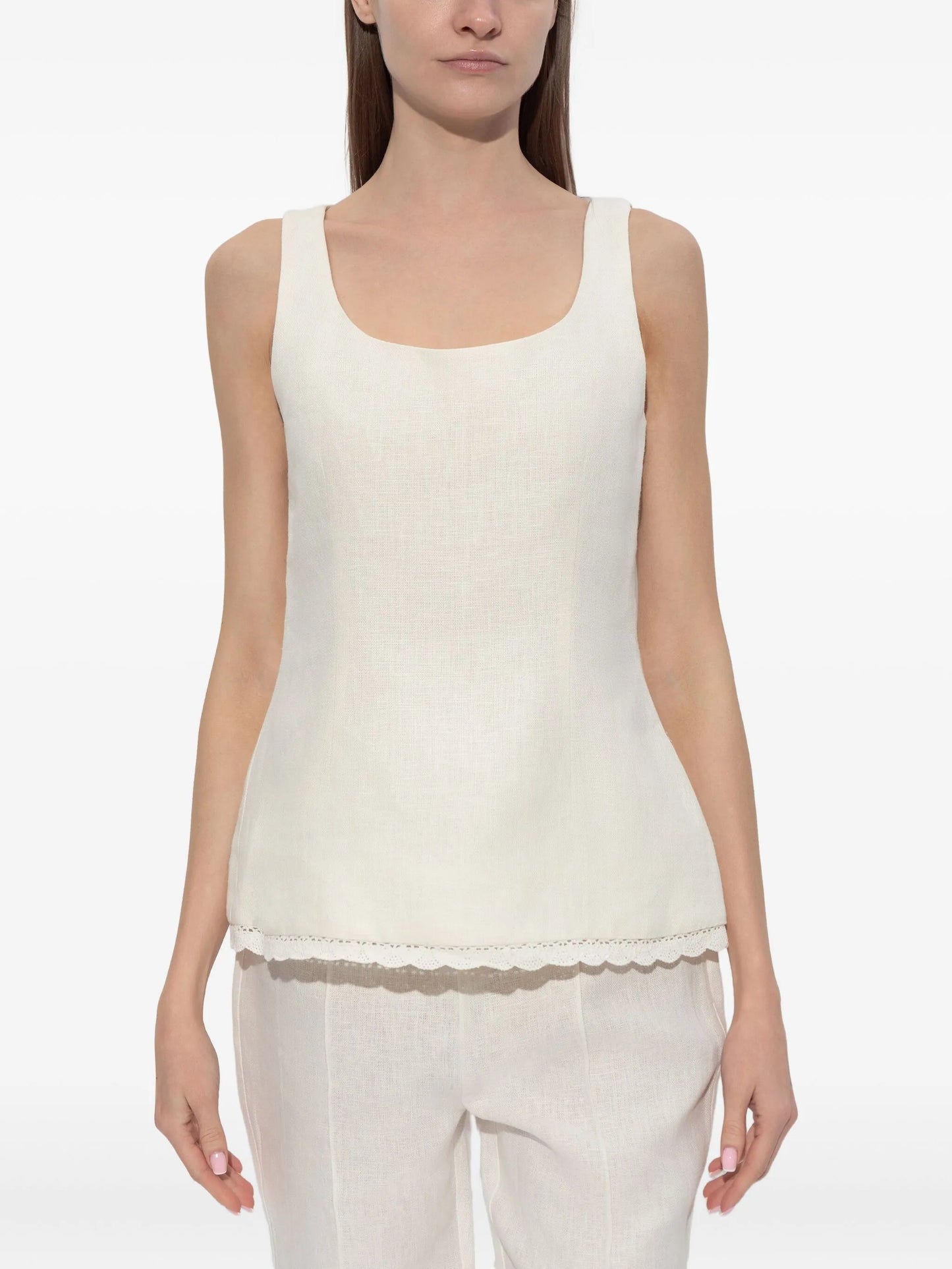 Effi lace-trim top