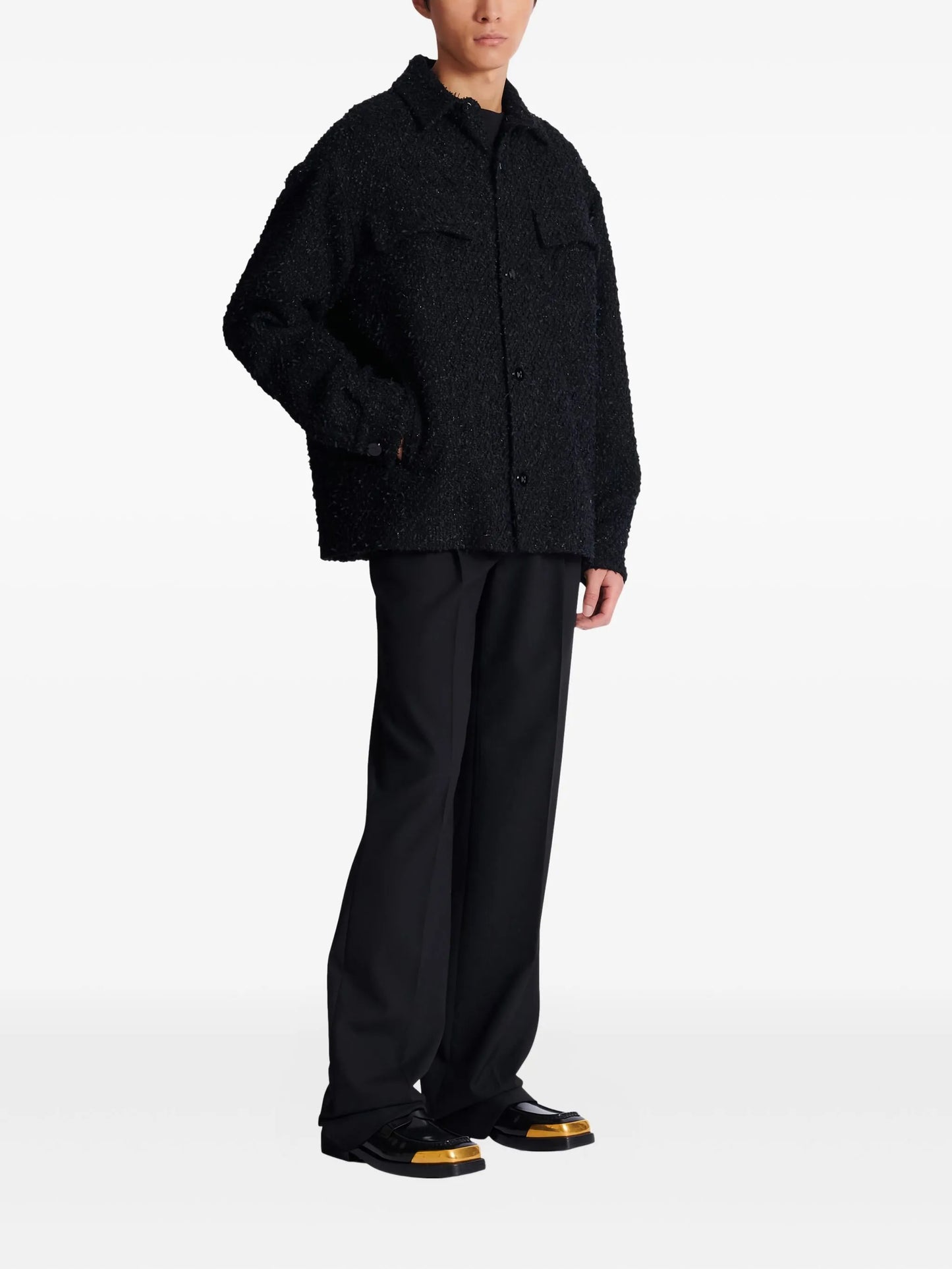 tweed shirt jacket