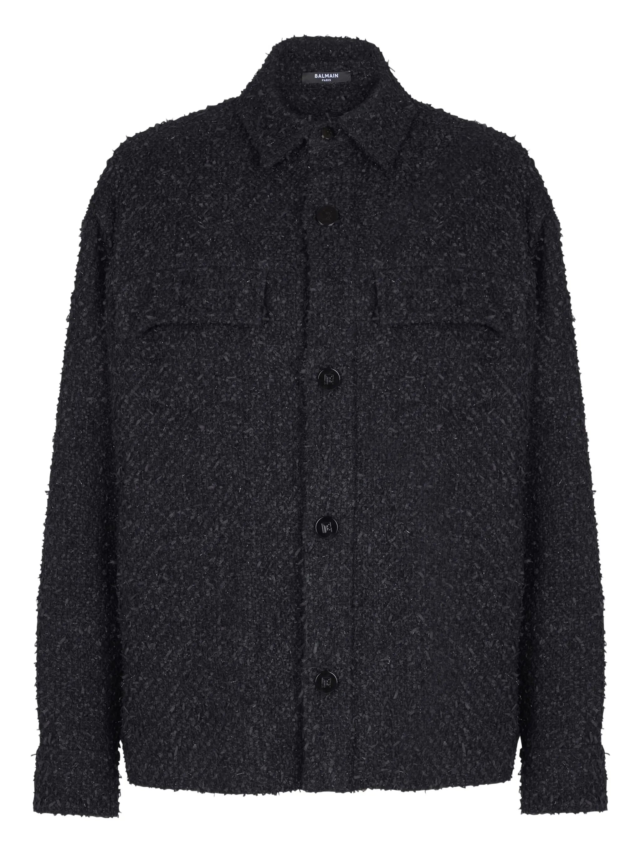 tweed shirt jacket