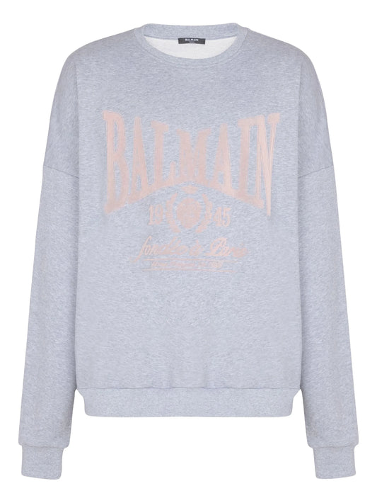 printed cotton sweater