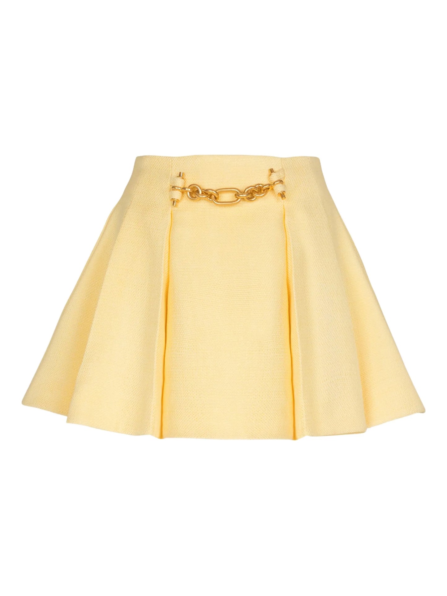 chain-detail mini skirt
