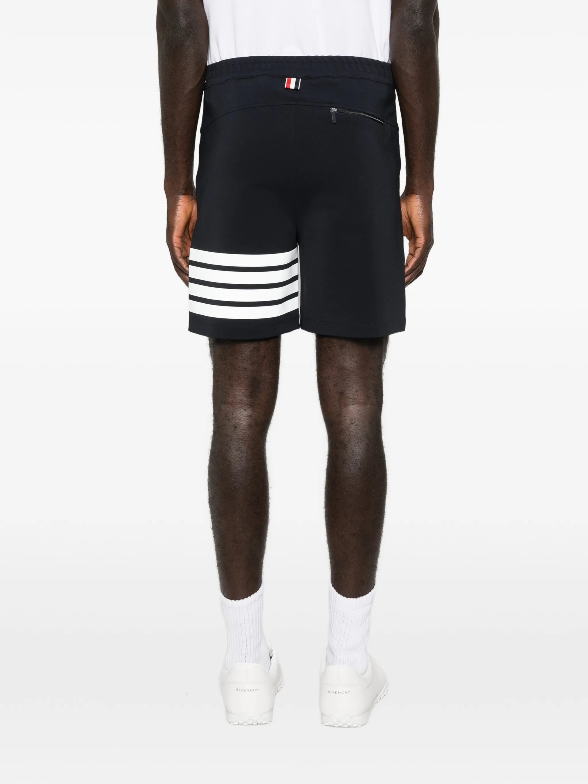 reflective 4-bar bermuda shorts