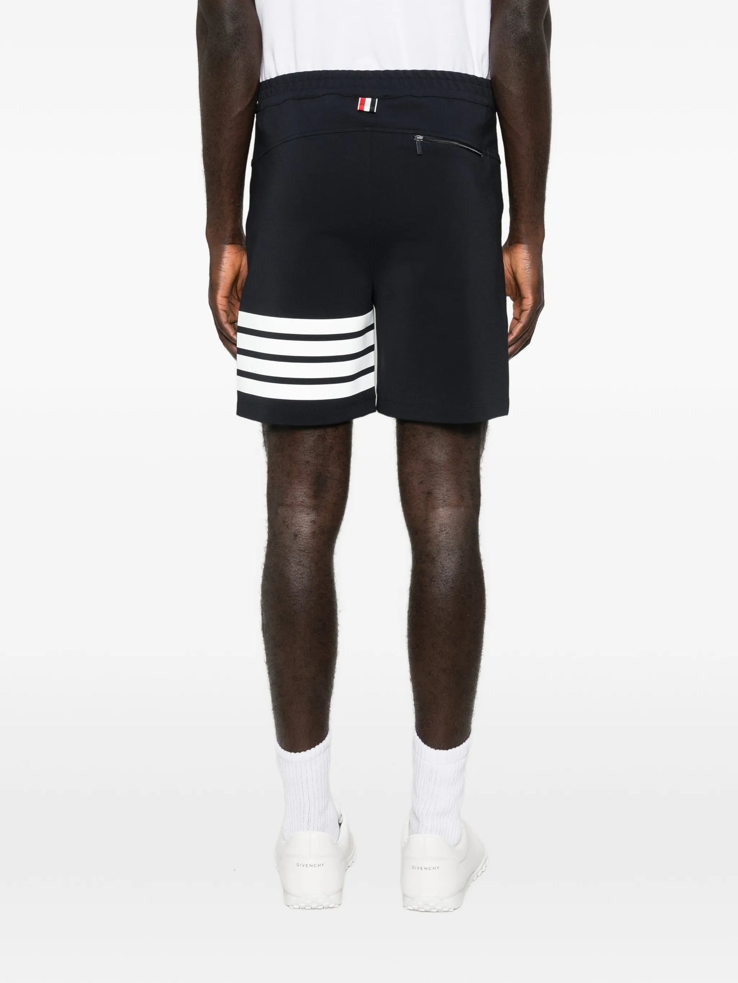 reflective 4-bar bermuda shorts