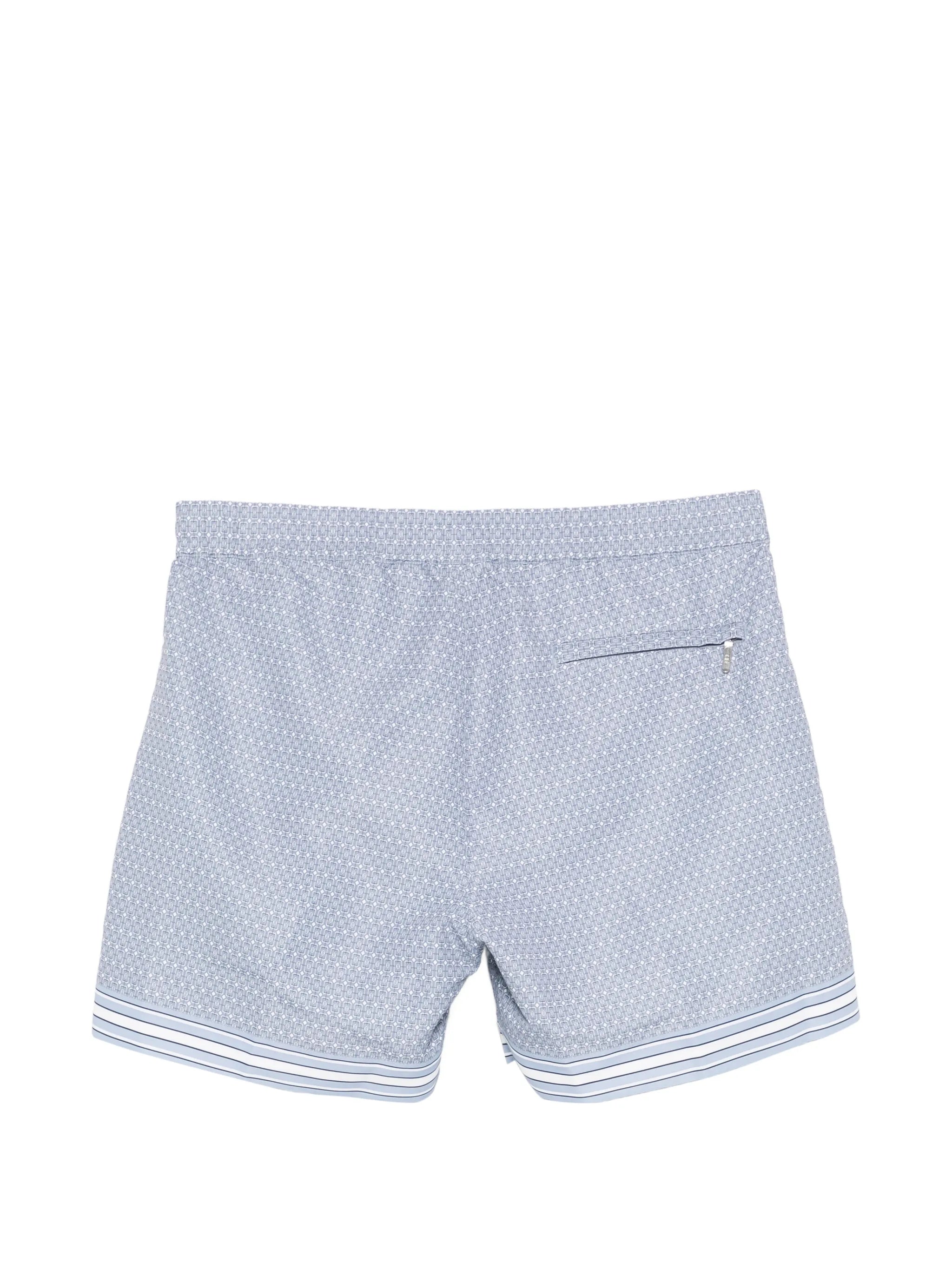 Lucena geometric-print swim shorts